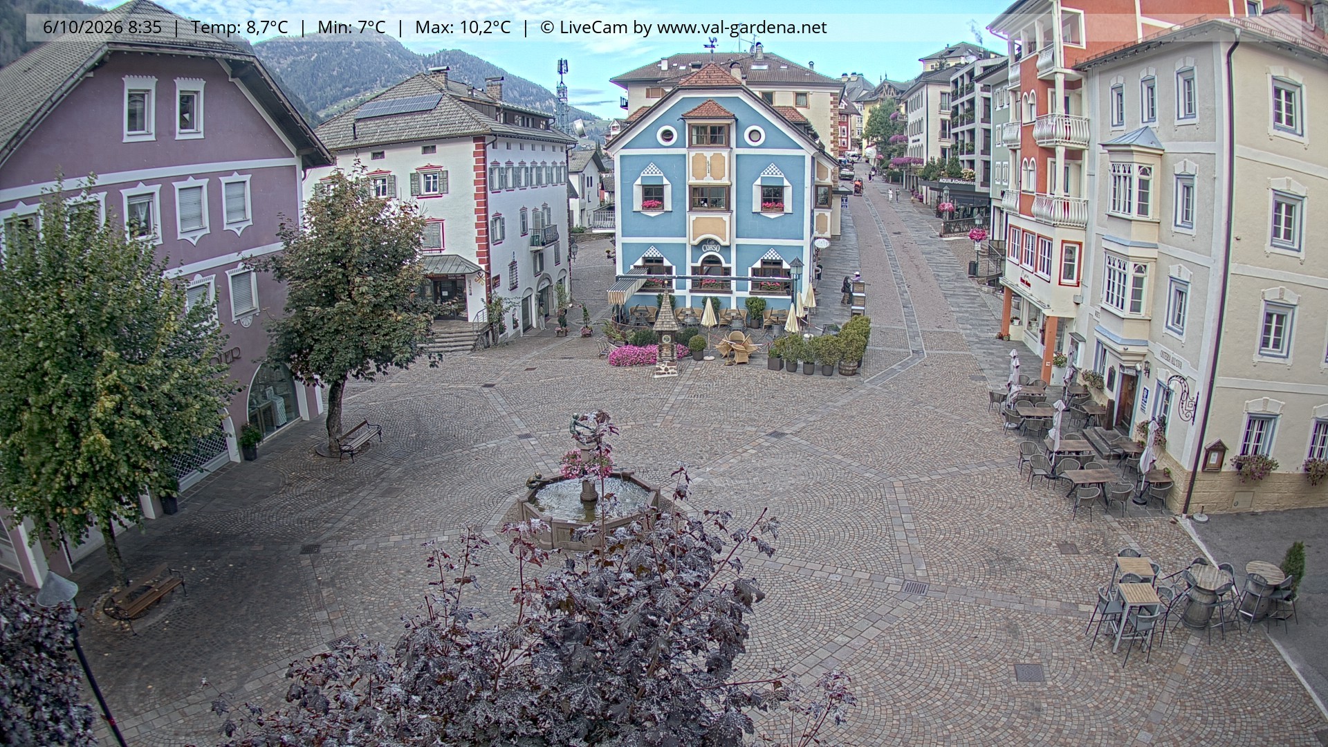 Archiv Foto Webcam St. Ulrich: Dorfzentrum