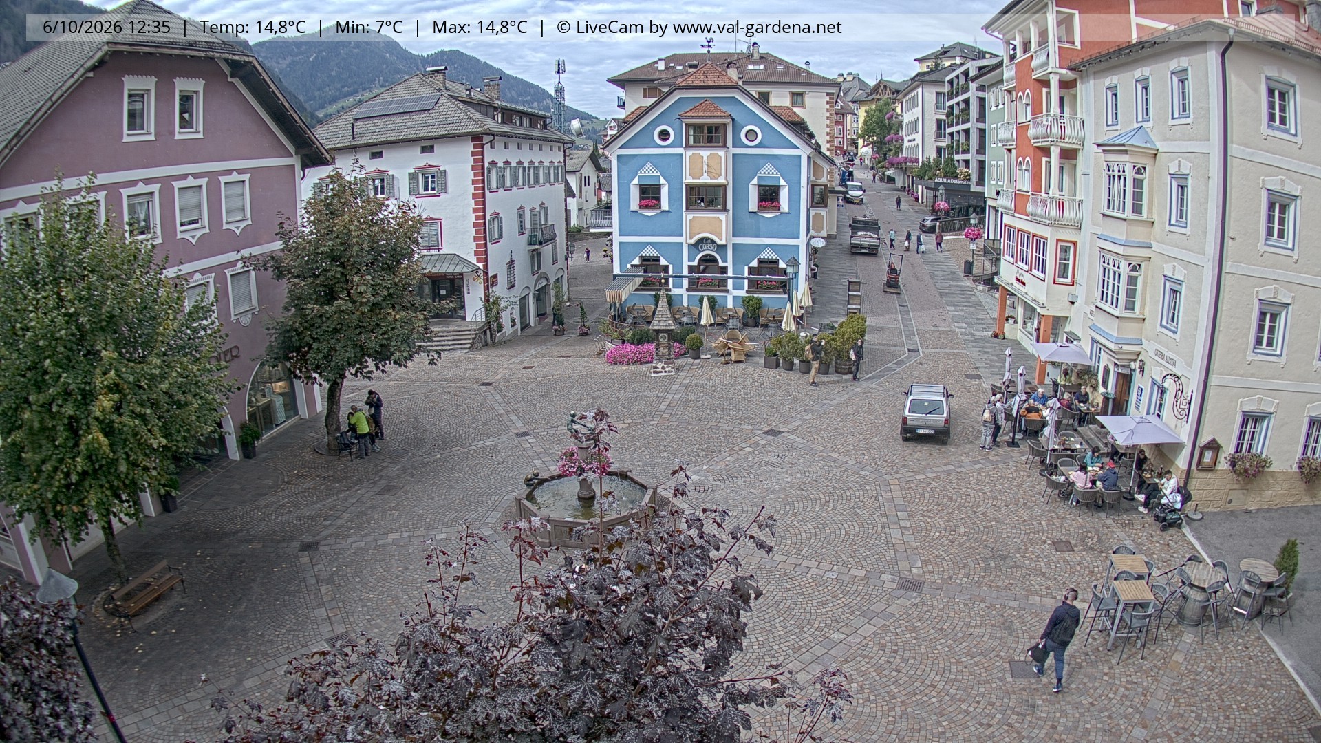 Archiv Foto Webcam St. Ulrich: Dorfzentrum
