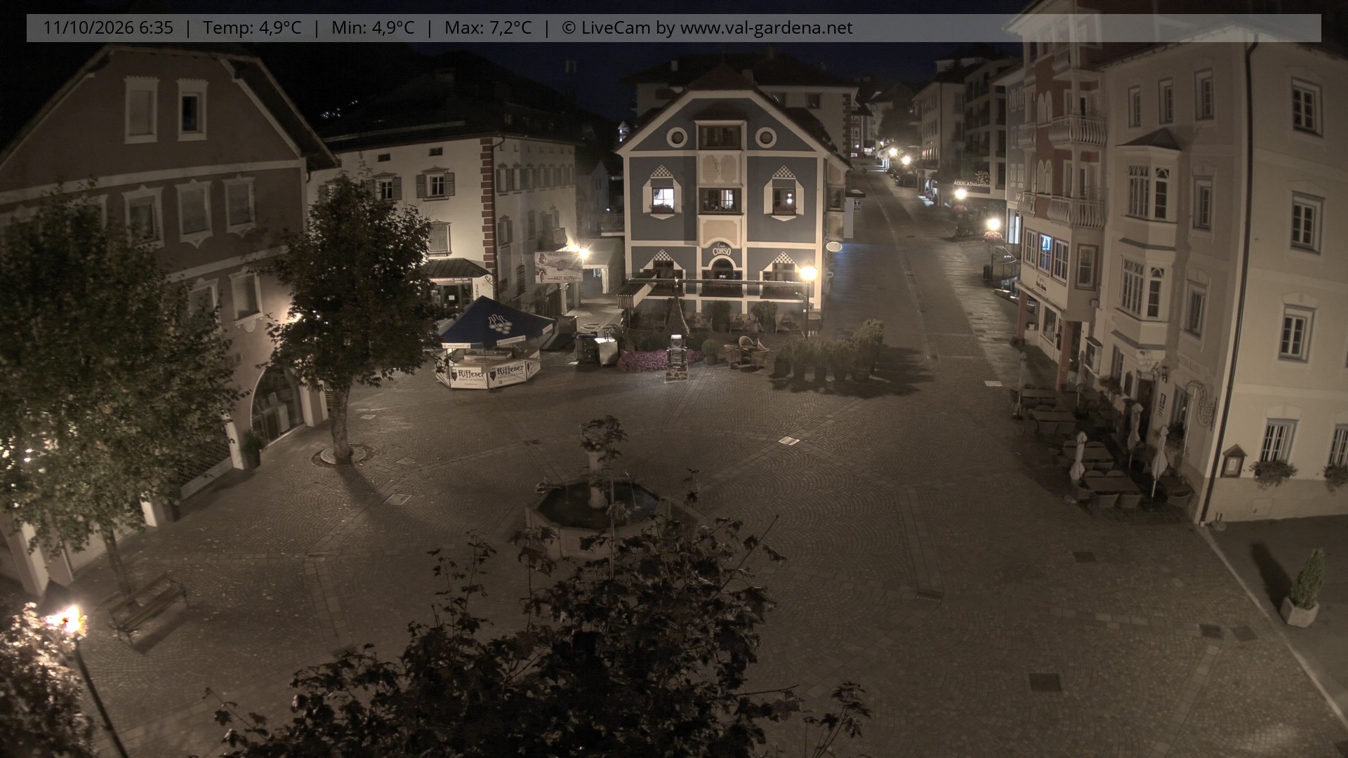 Archiv Foto Webcam St. Ulrich: Dorfzentrum