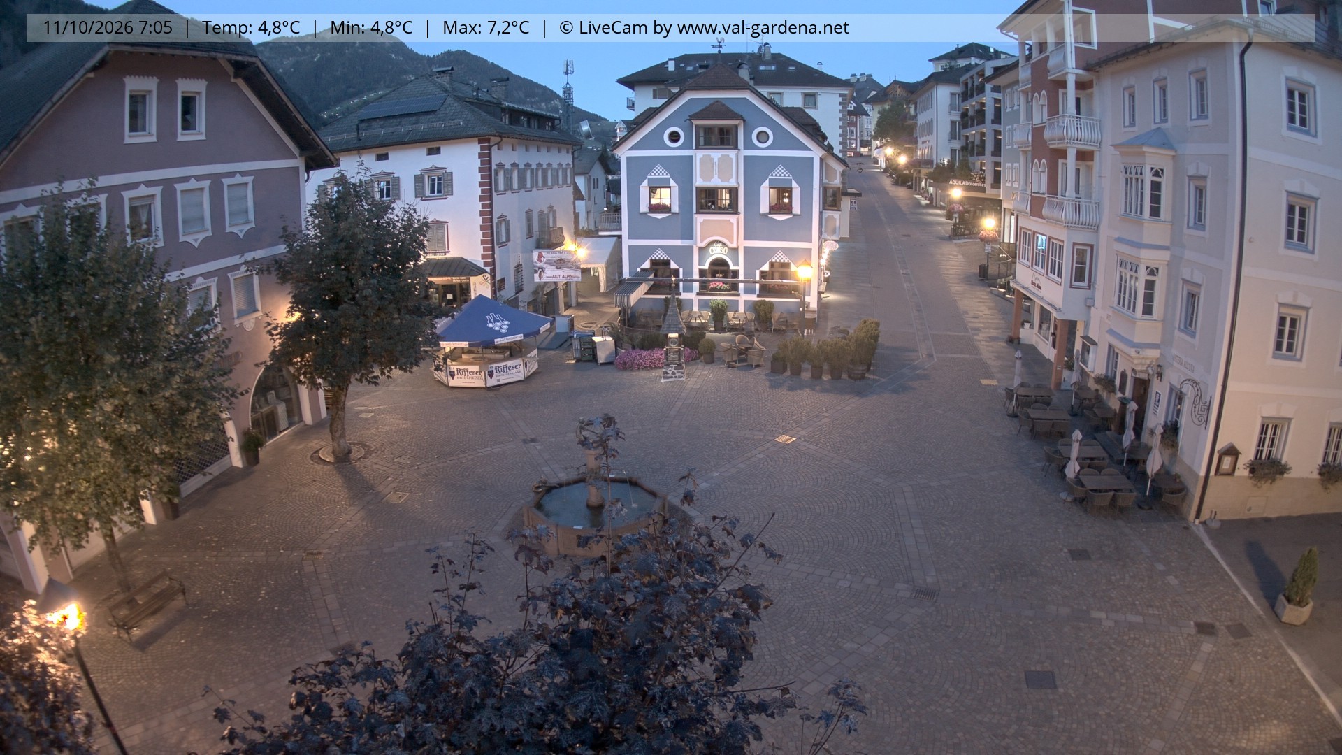 Archiv Foto Webcam St. Ulrich: Dorfzentrum