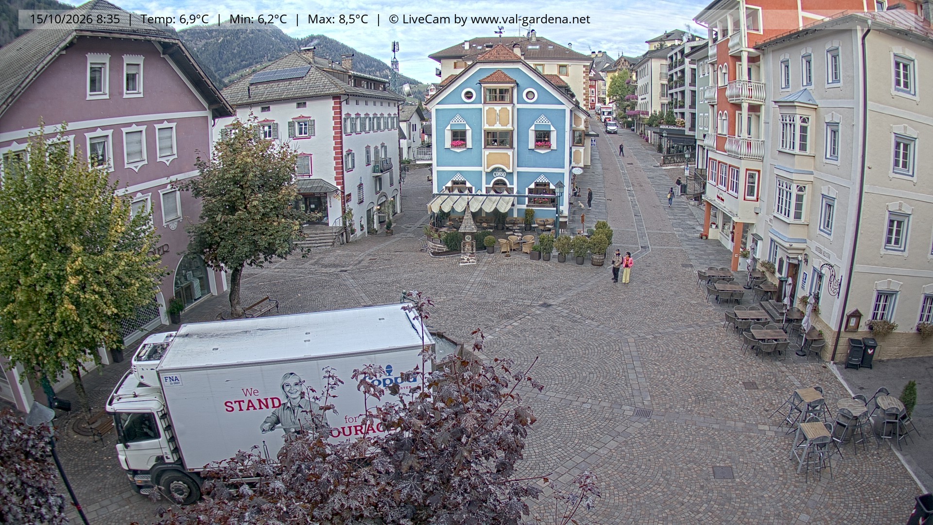 Archiv Foto Webcam St. Ulrich: Dorfzentrum