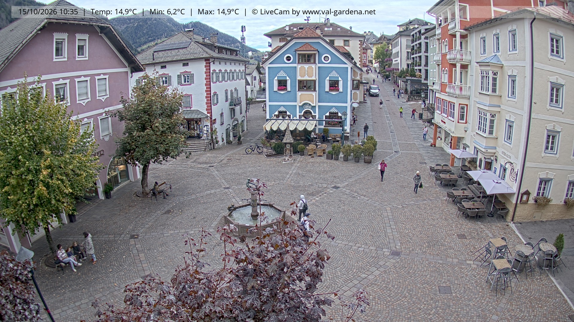 Archiv Foto Webcam St. Ulrich: Dorfzentrum