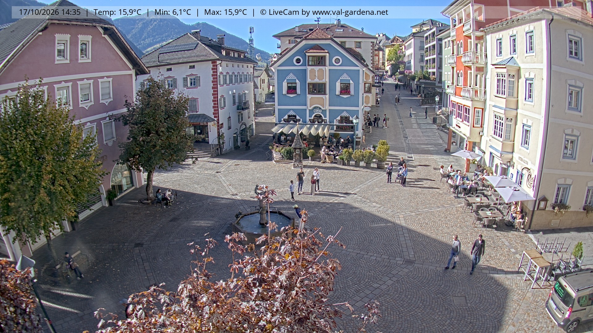 Archiv Foto Webcam St. Ulrich: Dorfzentrum