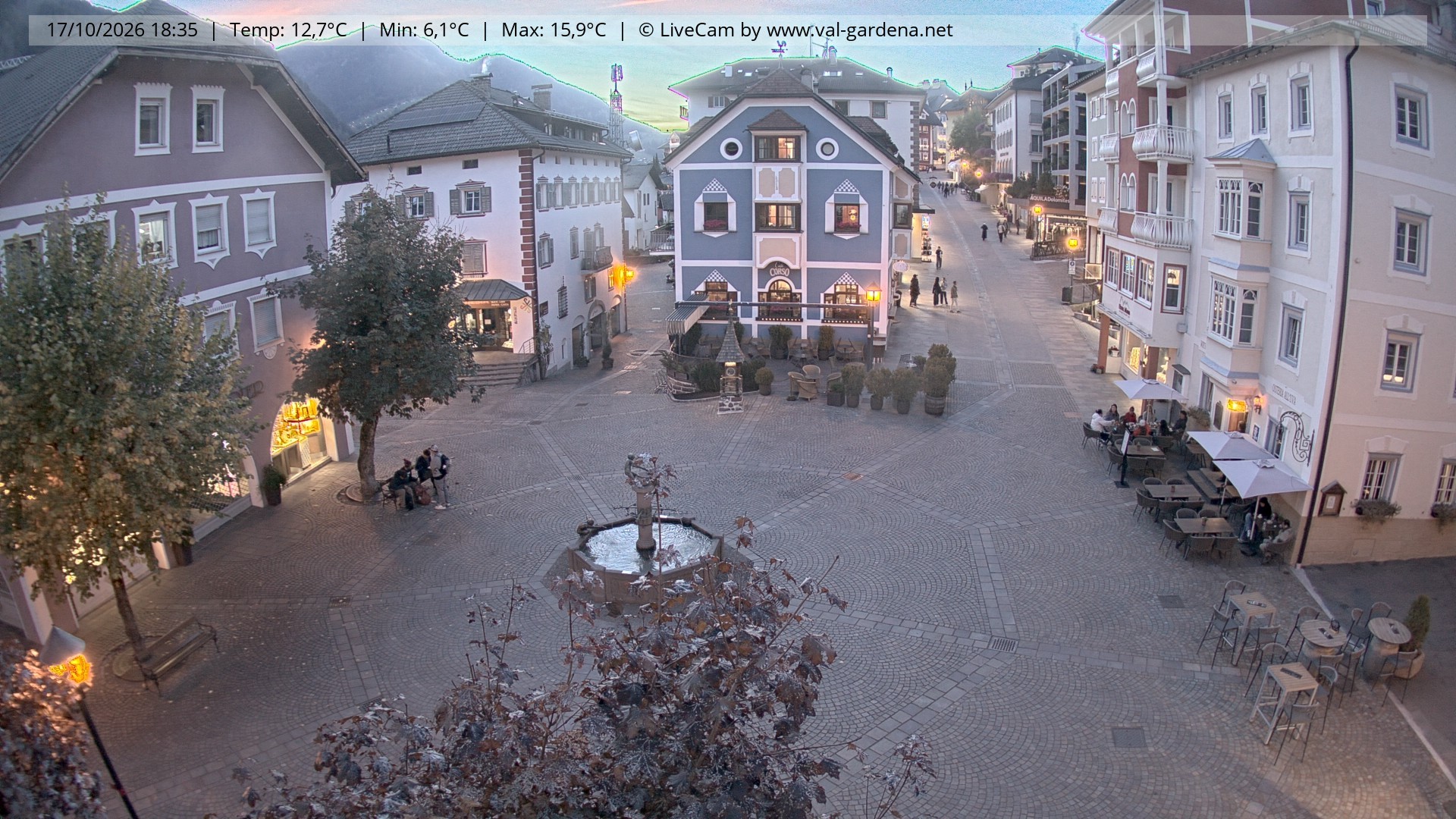 Archiv Foto Webcam St. Ulrich: Dorfzentrum