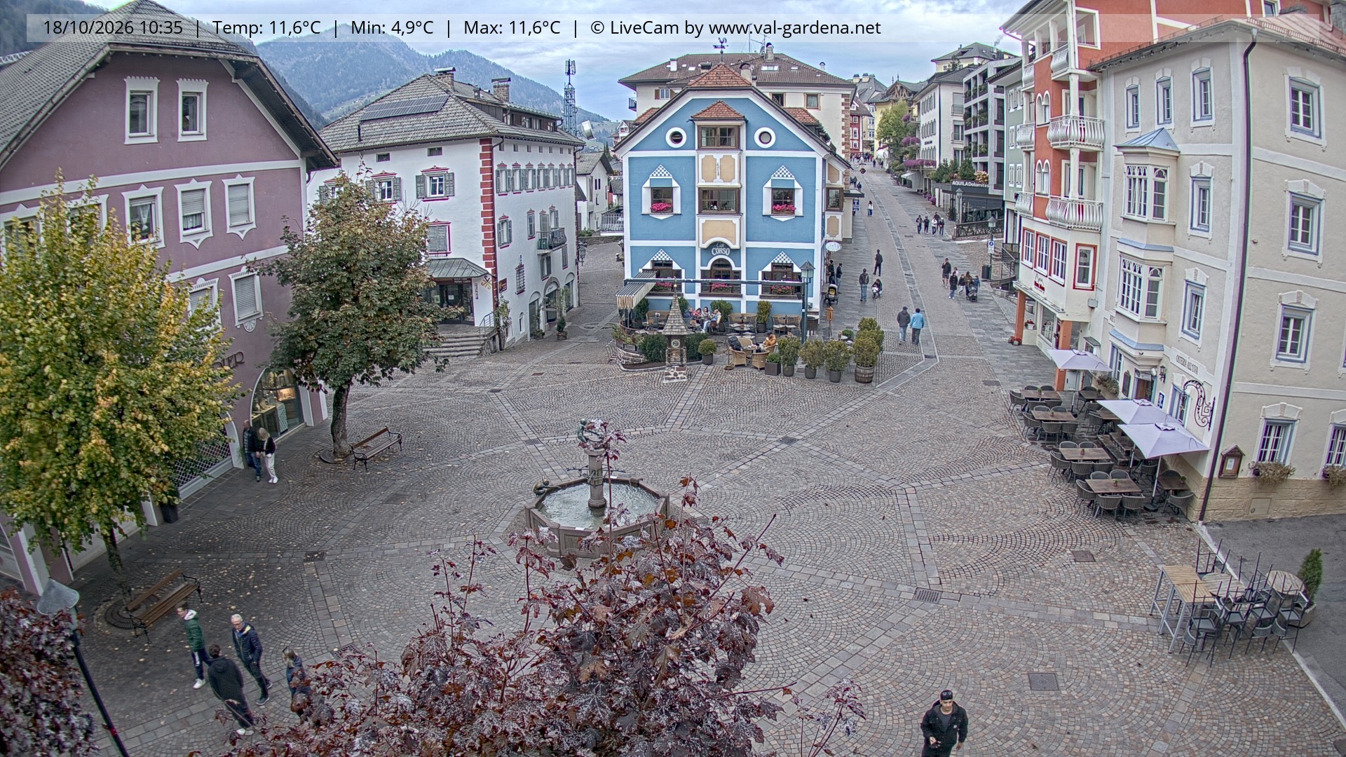 Archiv Foto Webcam St. Ulrich: Dorfzentrum
