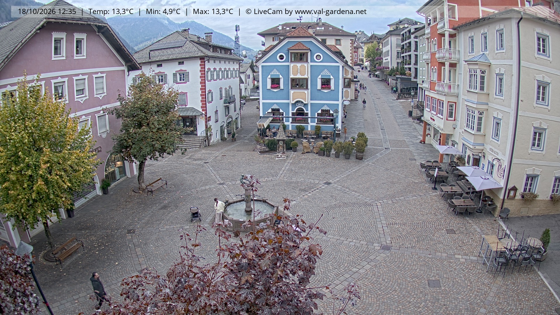 Archiv Foto Webcam St. Ulrich: Dorfzentrum