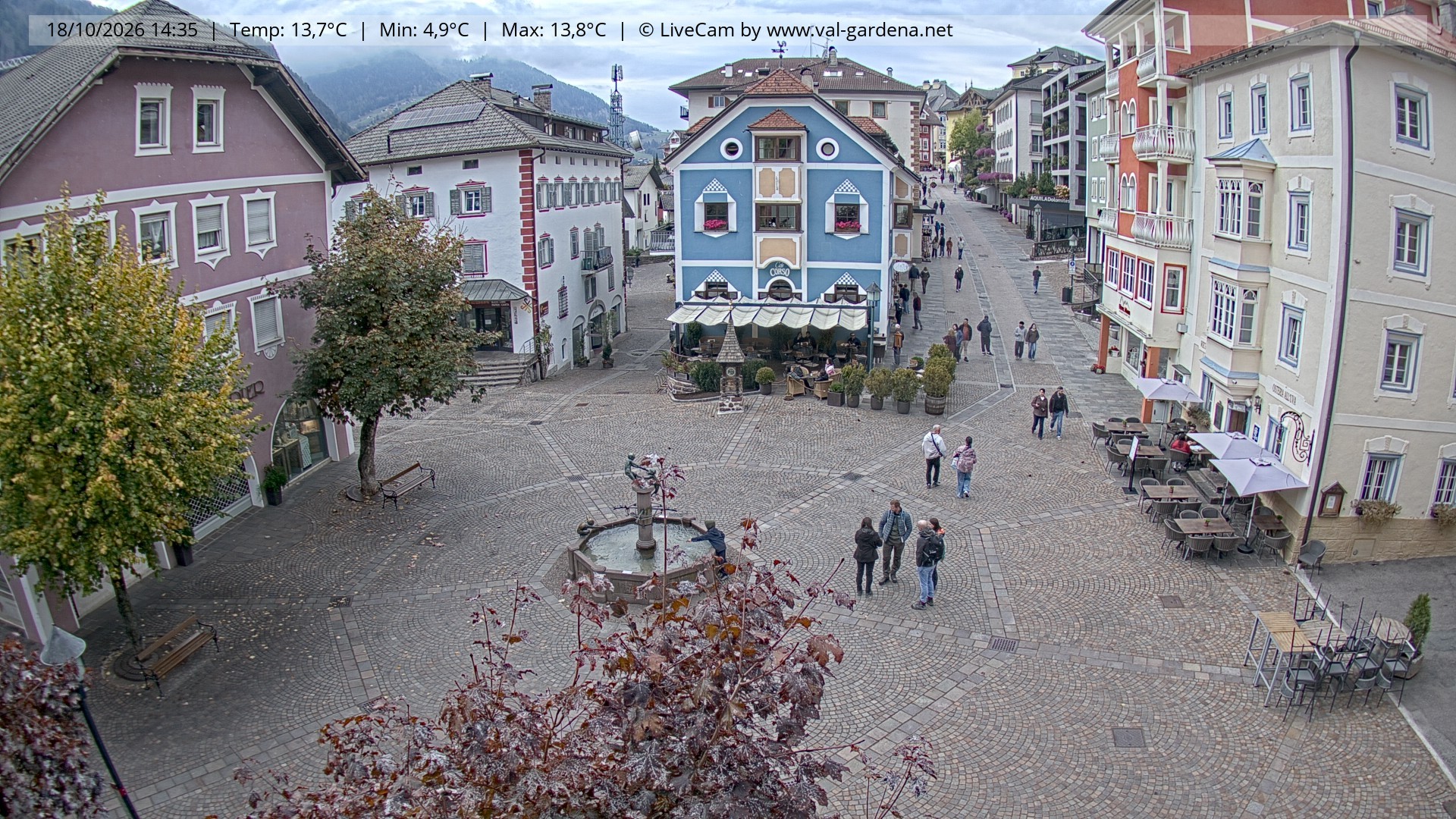 Archiv Foto Webcam St. Ulrich: Dorfzentrum