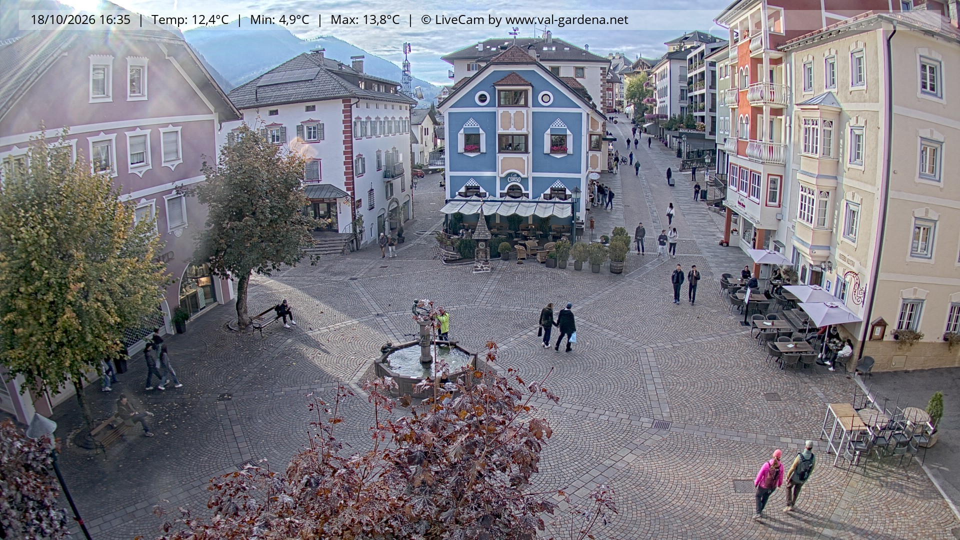 Archiv Foto Webcam St. Ulrich: Dorfzentrum
