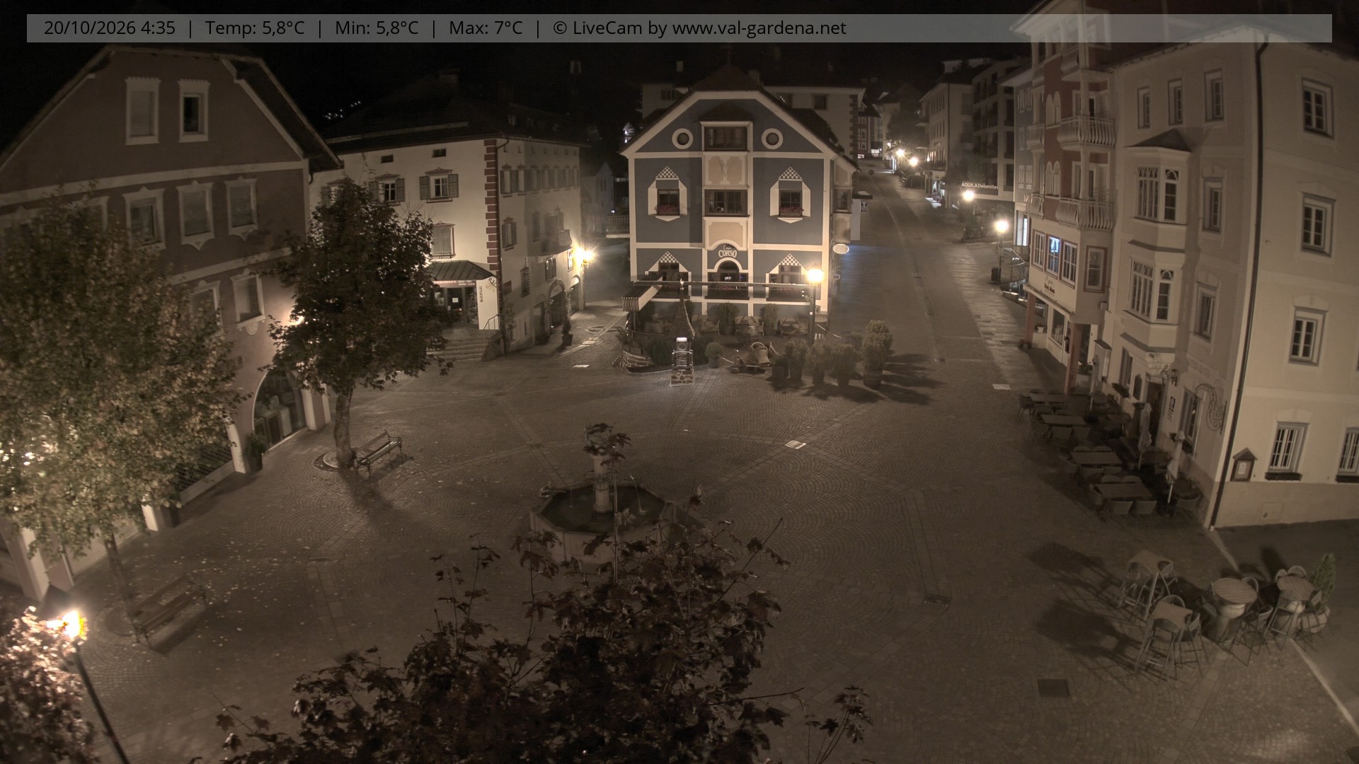 Archiv Foto Webcam St. Ulrich: Dorfzentrum