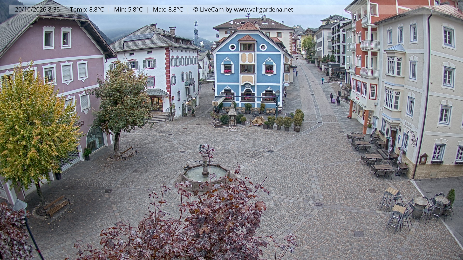 Archiv Foto Webcam St. Ulrich: Dorfzentrum
