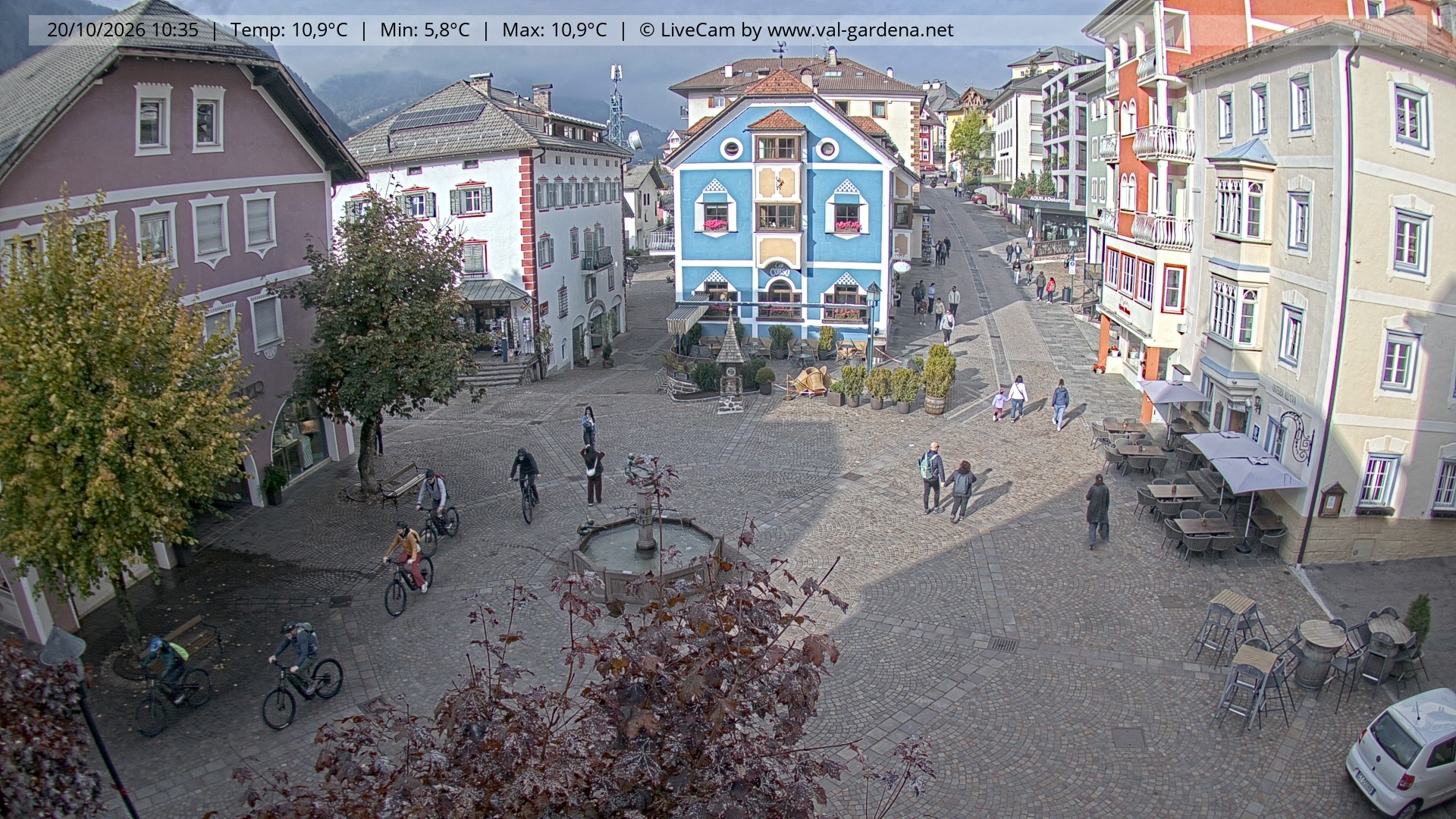 Archiv Foto Webcam St. Ulrich: Dorfzentrum