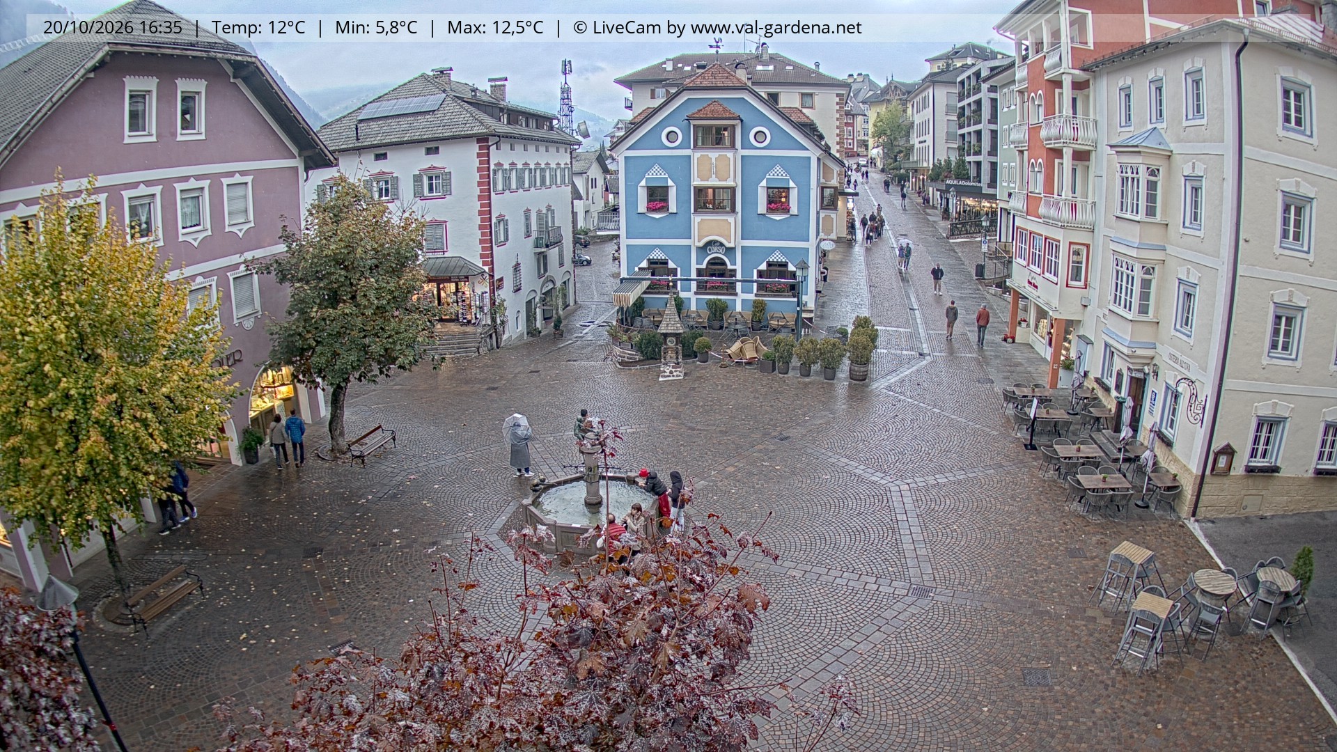 Archiv Foto Webcam St. Ulrich: Dorfzentrum