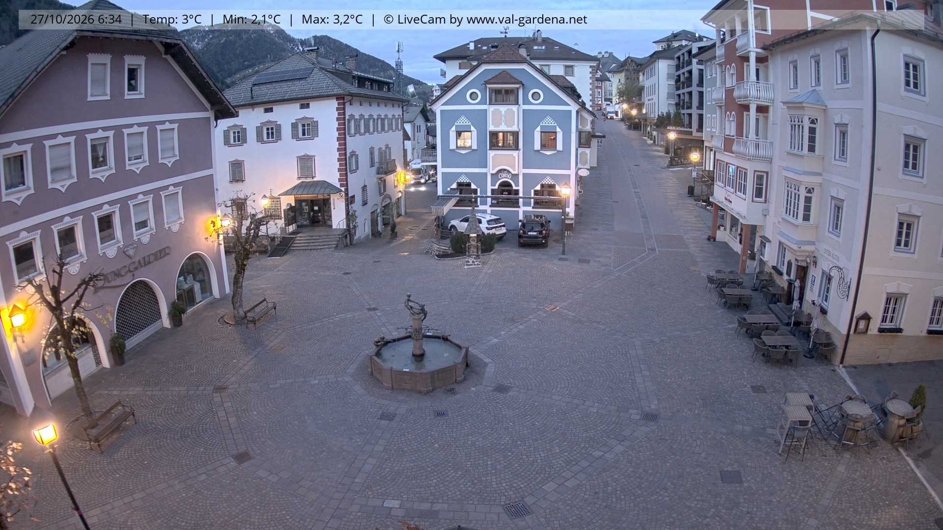 Archiv Foto Webcam St. Ulrich: Dorfzentrum