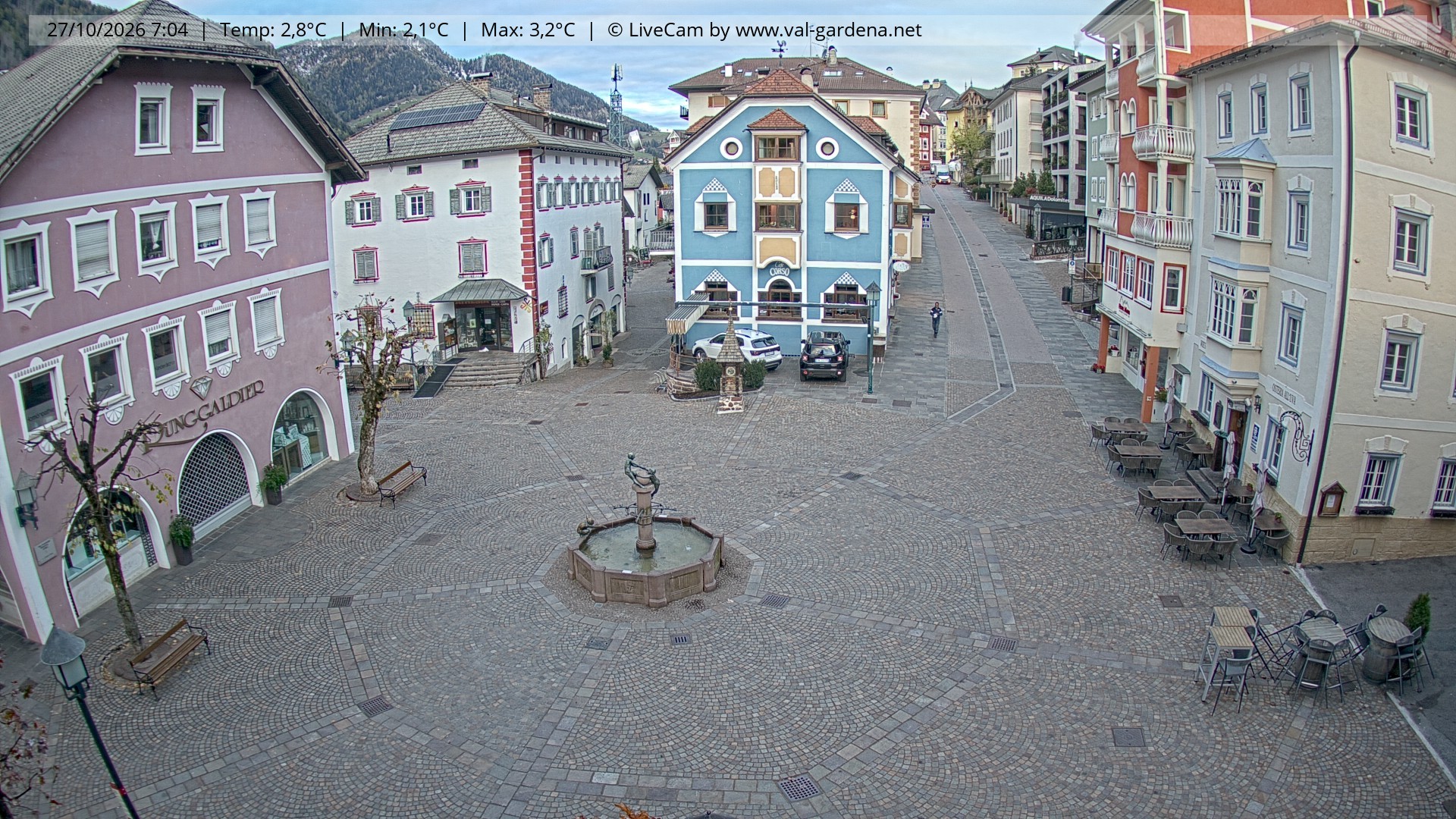 Archiv Foto Webcam St. Ulrich: Dorfzentrum