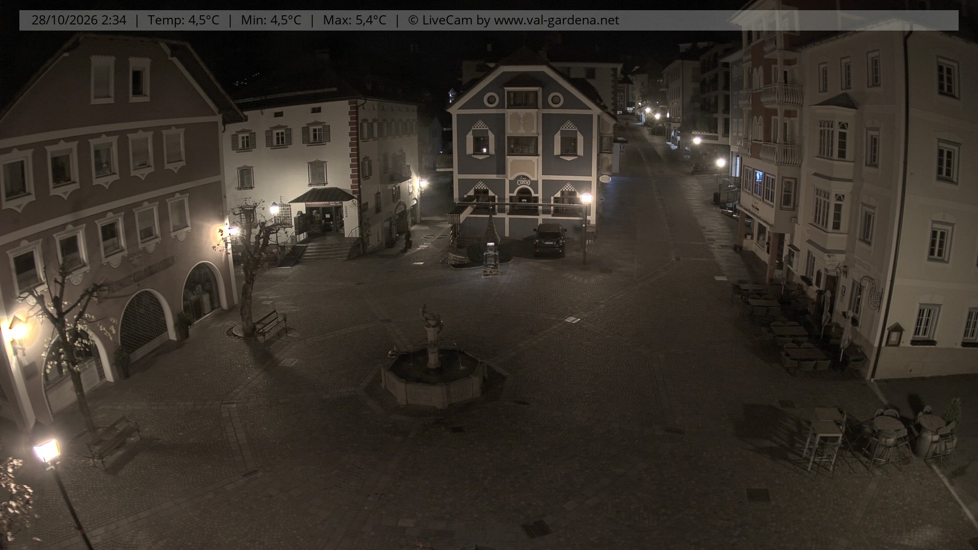 Archiv Foto Webcam St. Ulrich: Dorfzentrum