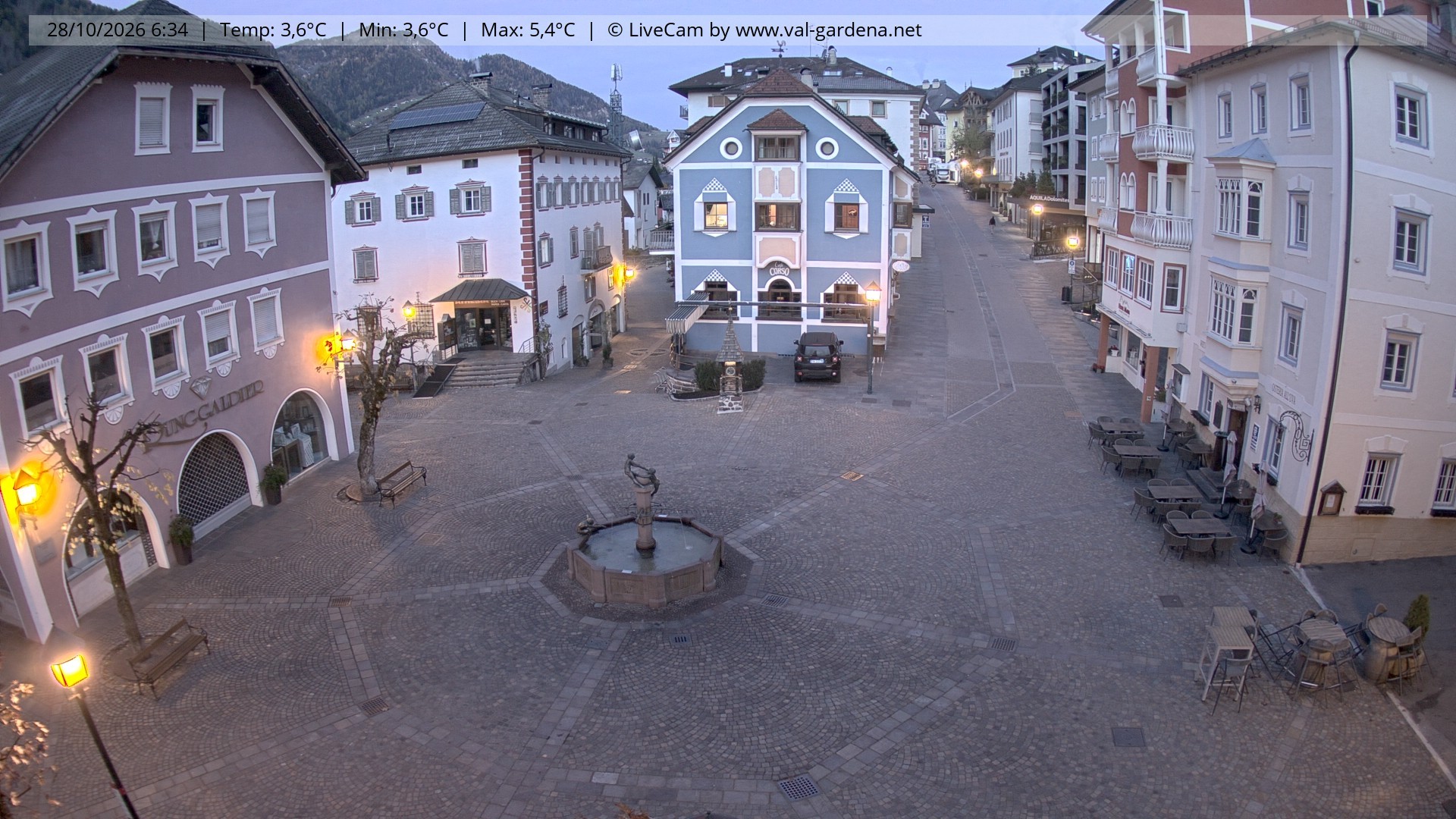 Archiv Foto Webcam St. Ulrich: Dorfzentrum