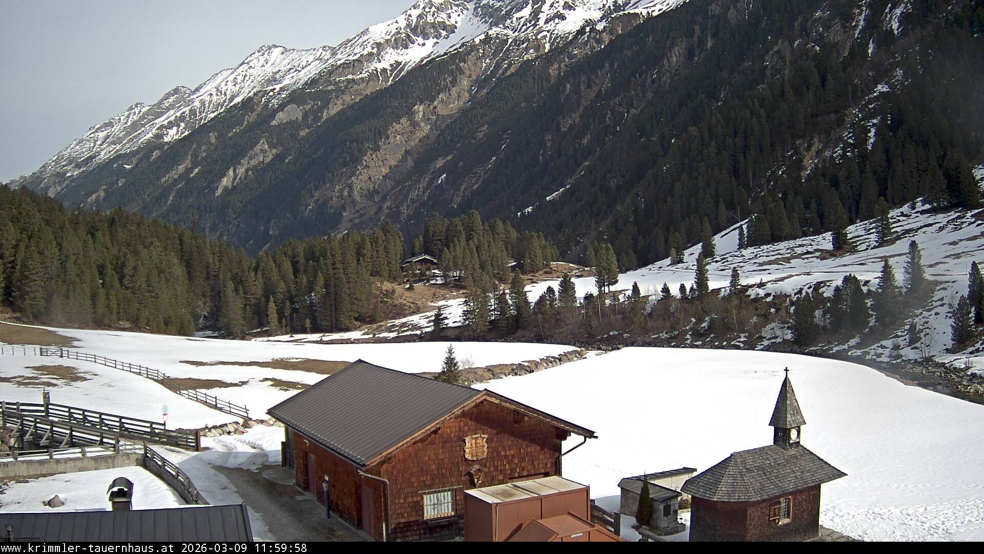 Archiv Foto Webcam Krimmler Tauernhaus Süd (Zillertal Arena)