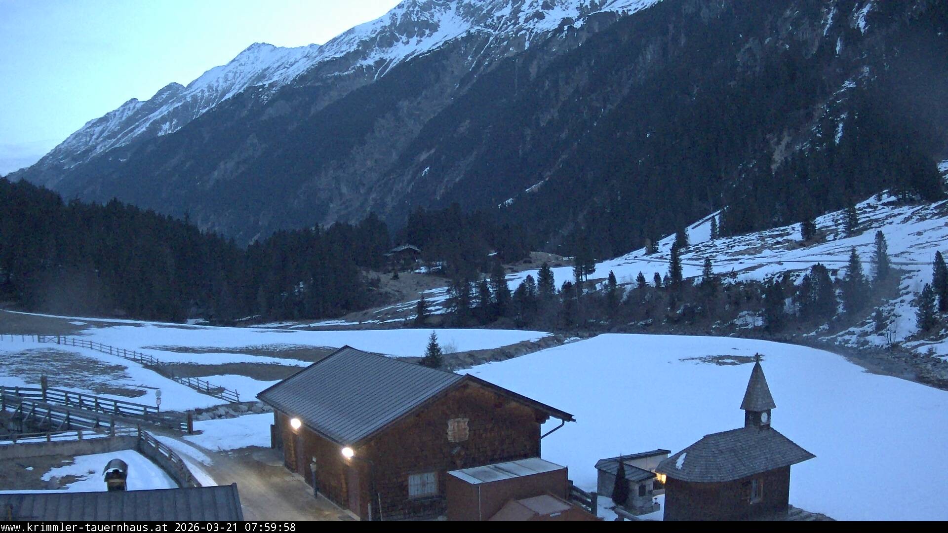 Archiv Foto Webcam Krimmler Tauernhaus Süd (Zillertal Arena)