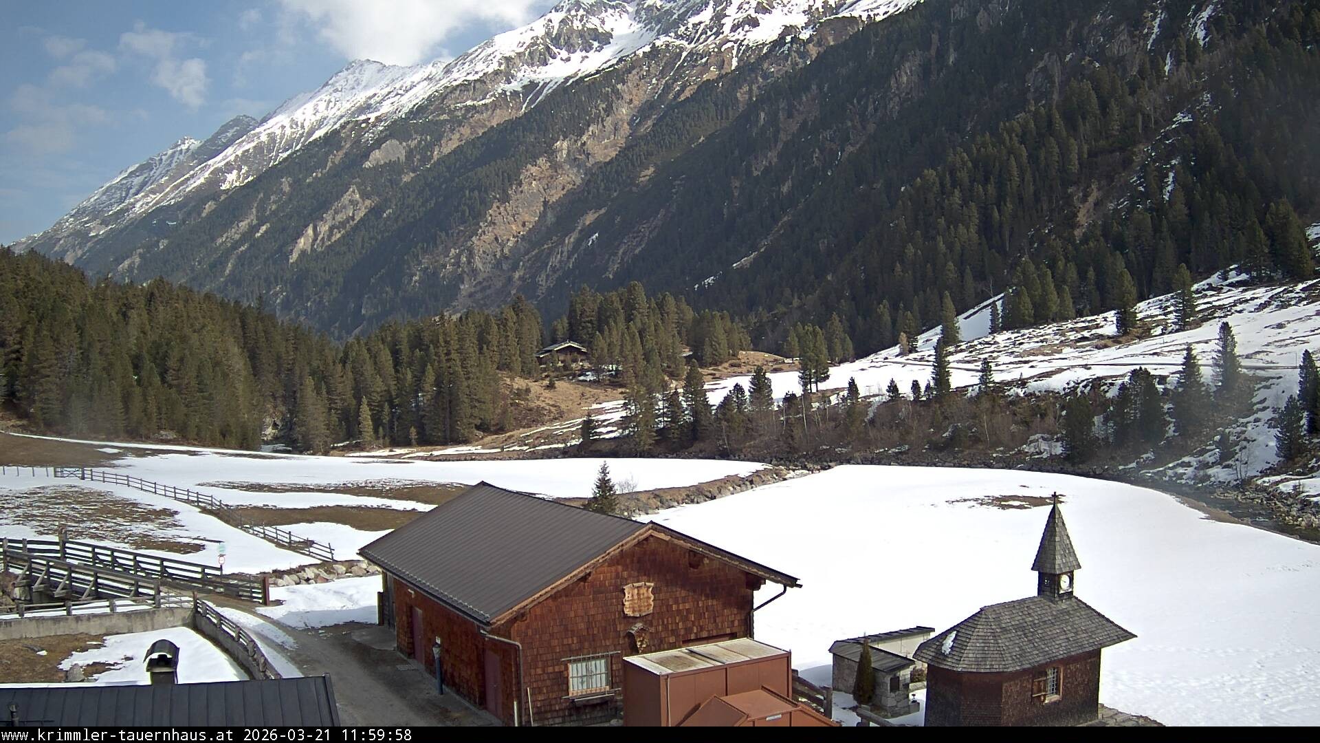 Archiv Foto Webcam Krimmler Tauernhaus Süd (Zillertal Arena)