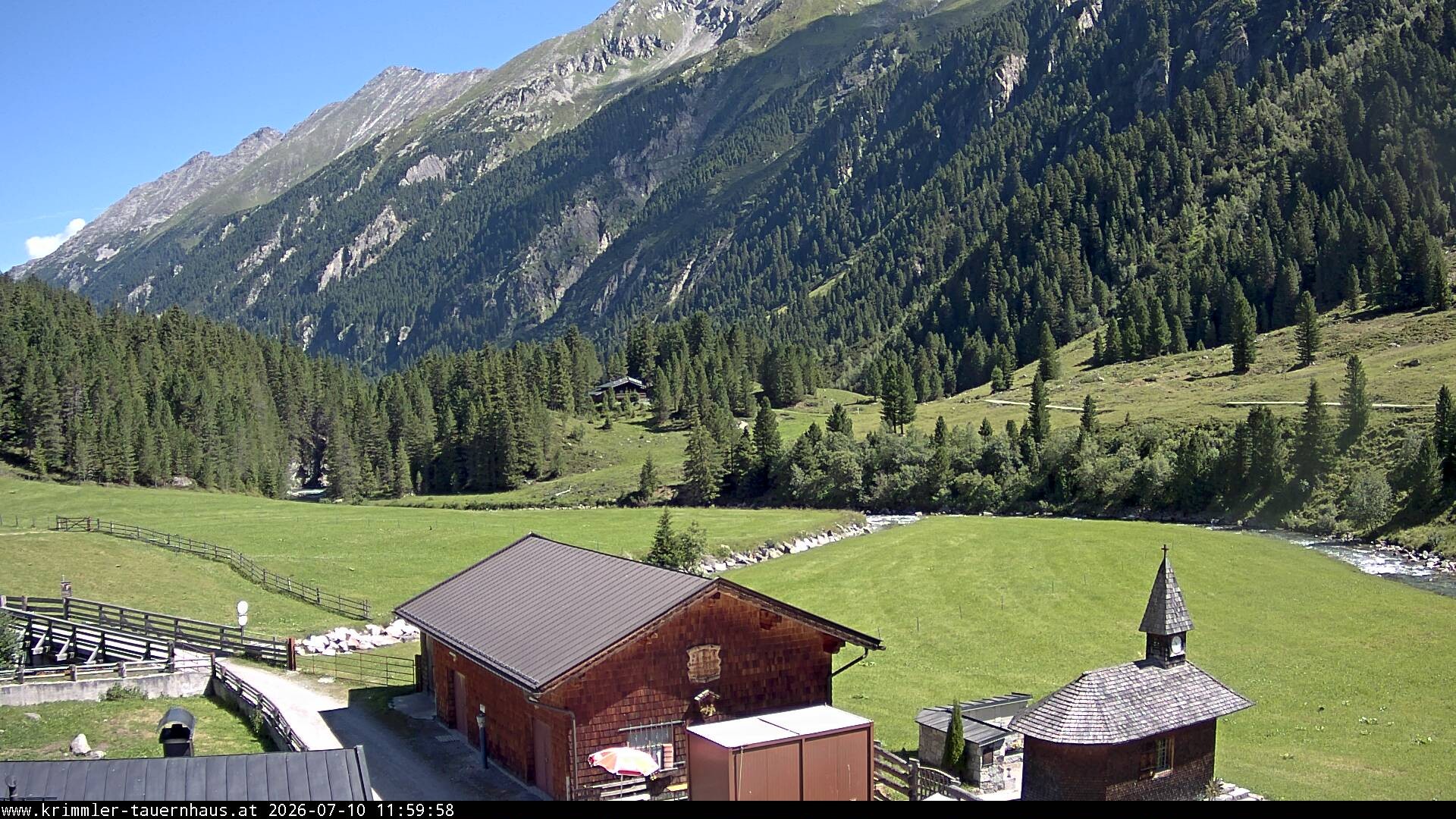 Archiv Foto Webcam Krimmler Tauernhaus Süd (Zillertal Arena)