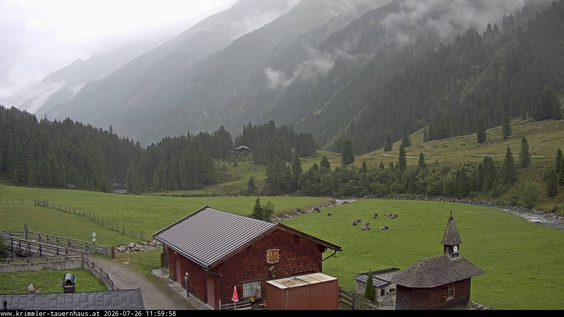 Archiv Foto Webcam Krimmler Tauernhaus Süd (Zillertal Arena)