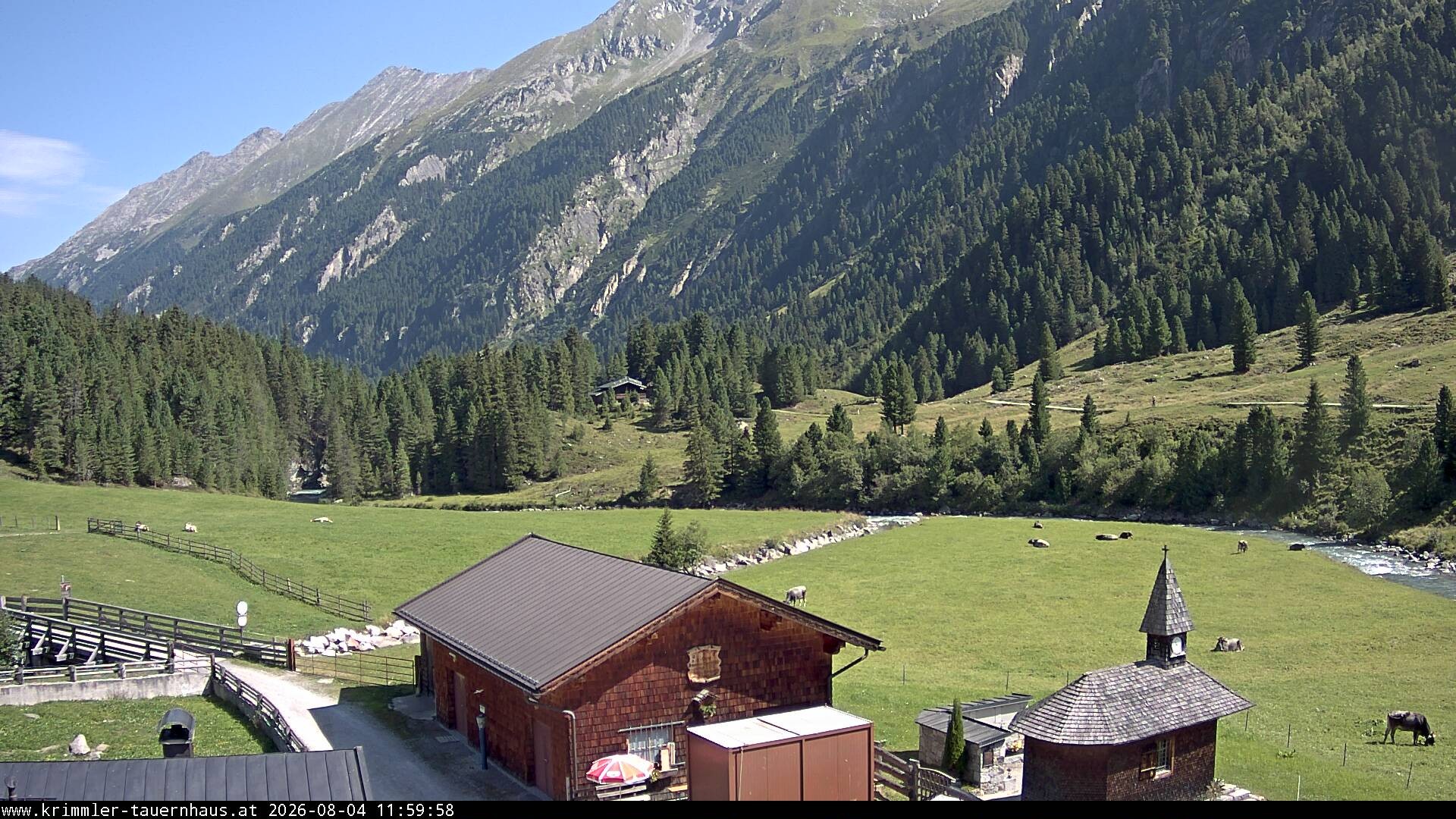 Archiv Foto Webcam Krimmler Tauernhaus Süd (Zillertal Arena)