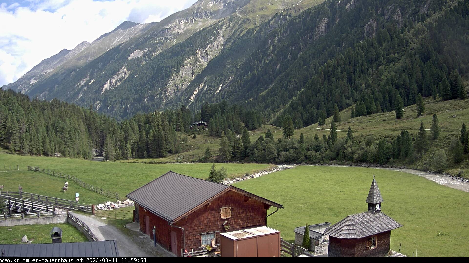Archiv Foto Webcam Krimmler Tauernhaus Süd (Zillertal Arena)
