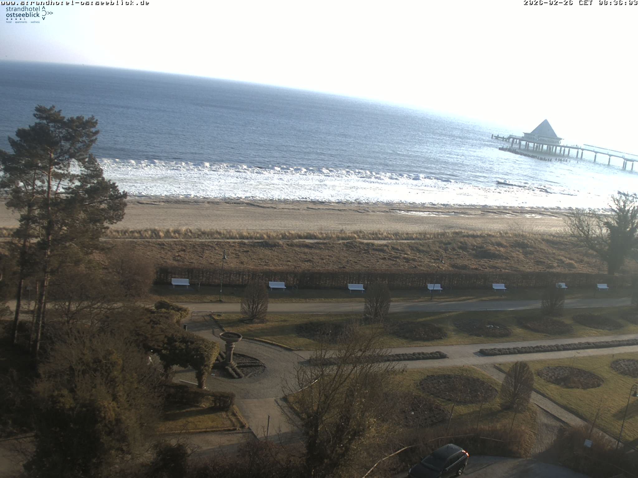 Archived image Webcam View at the Baltic Sea at Island Usedom