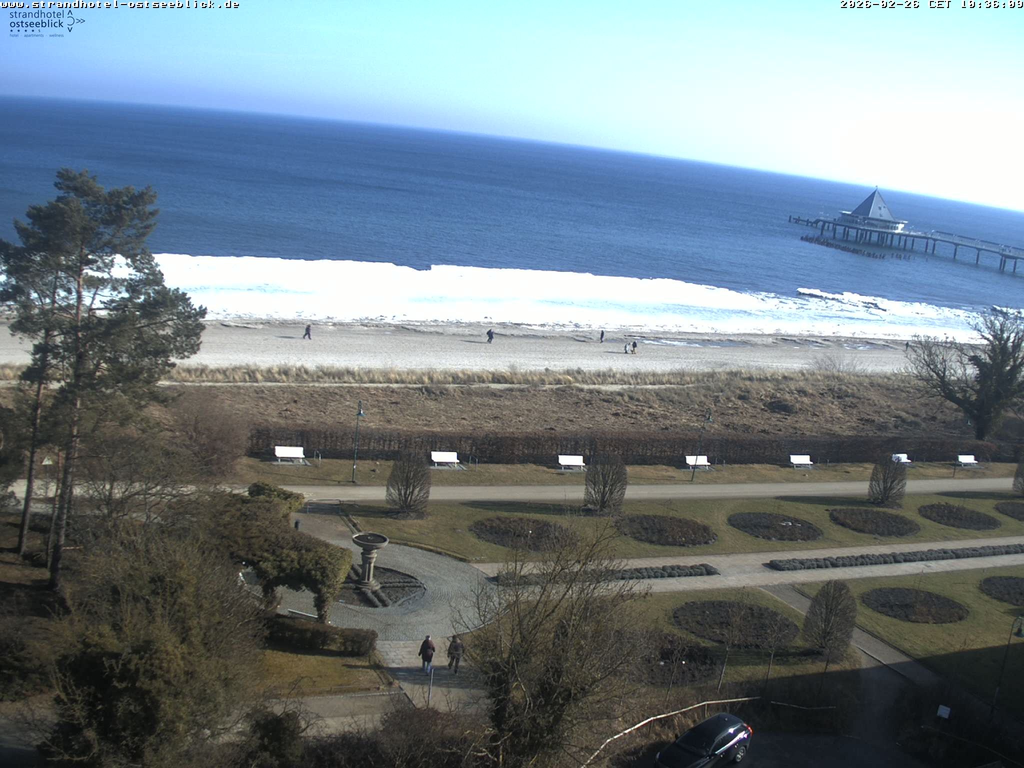 Archived image Webcam View at the Baltic Sea at Island Usedom