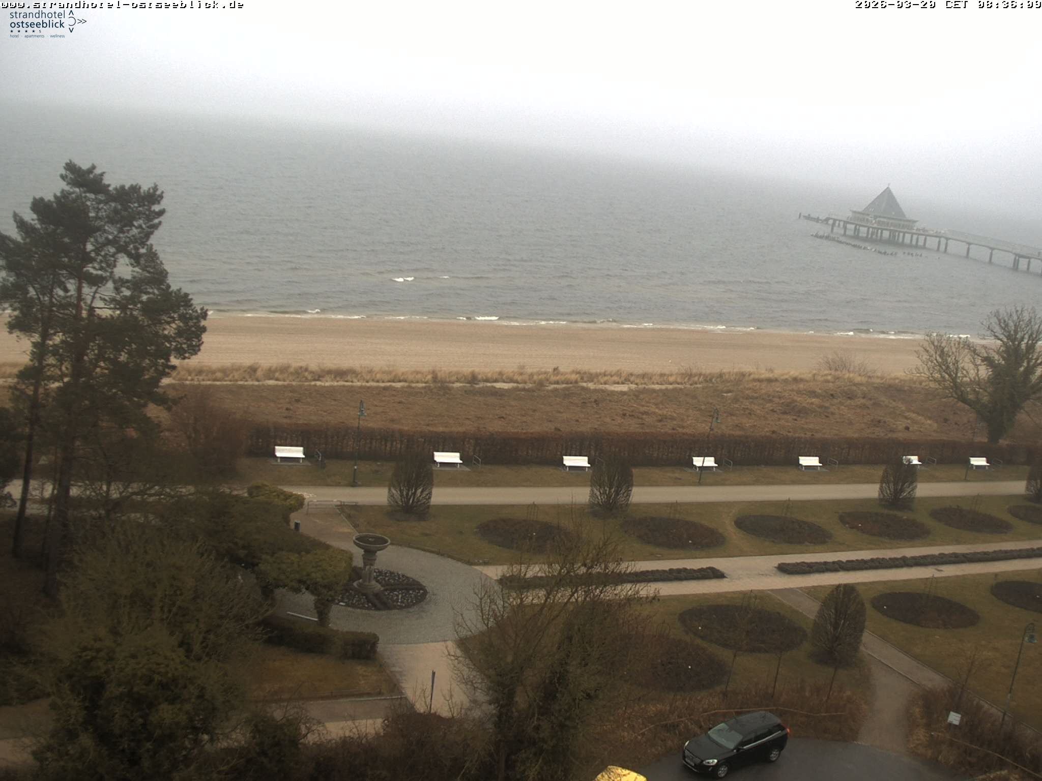 Archived image Webcam View at the Baltic Sea at Island Usedom