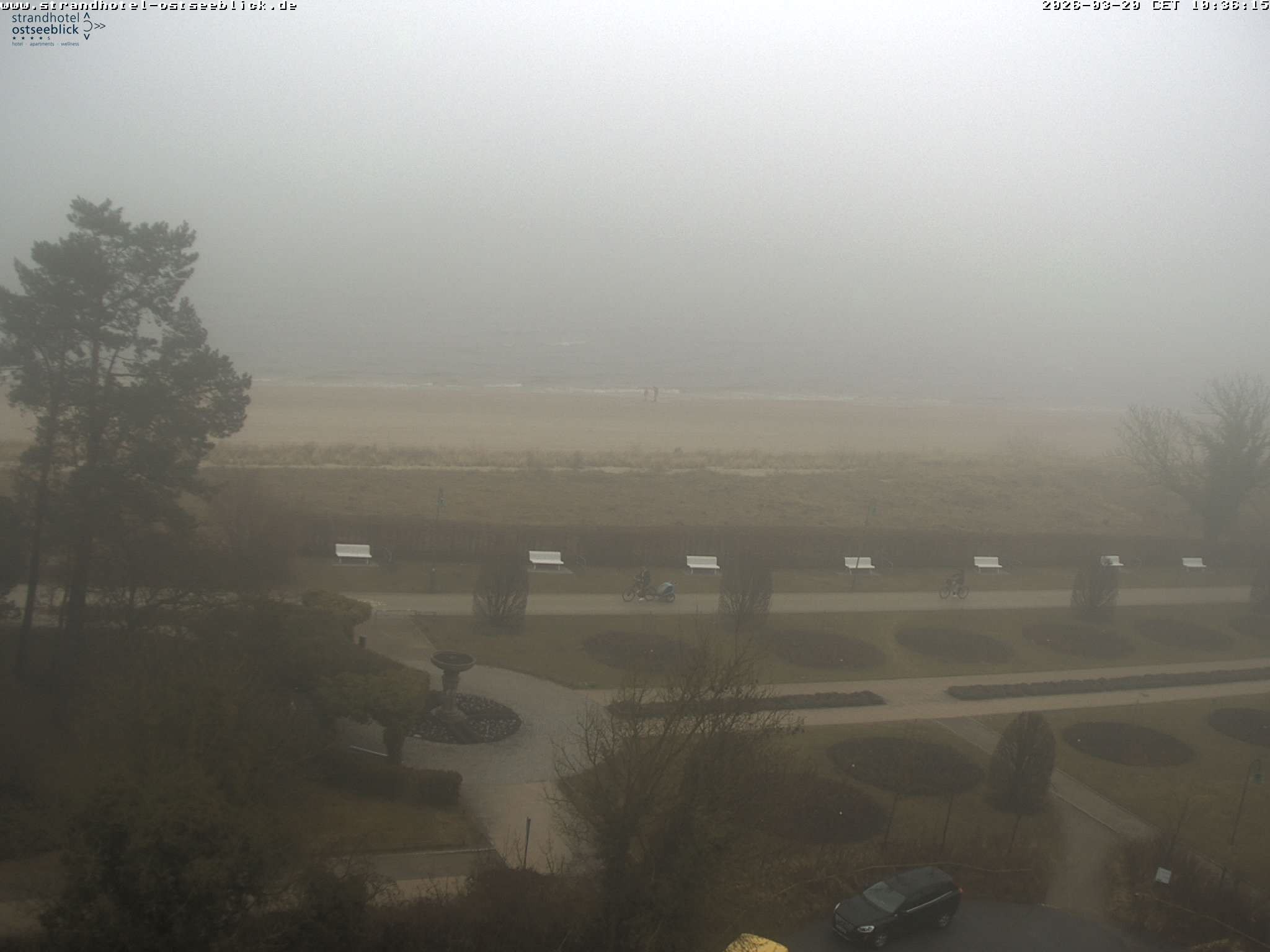 Archived image Webcam View at the Baltic Sea at Island Usedom