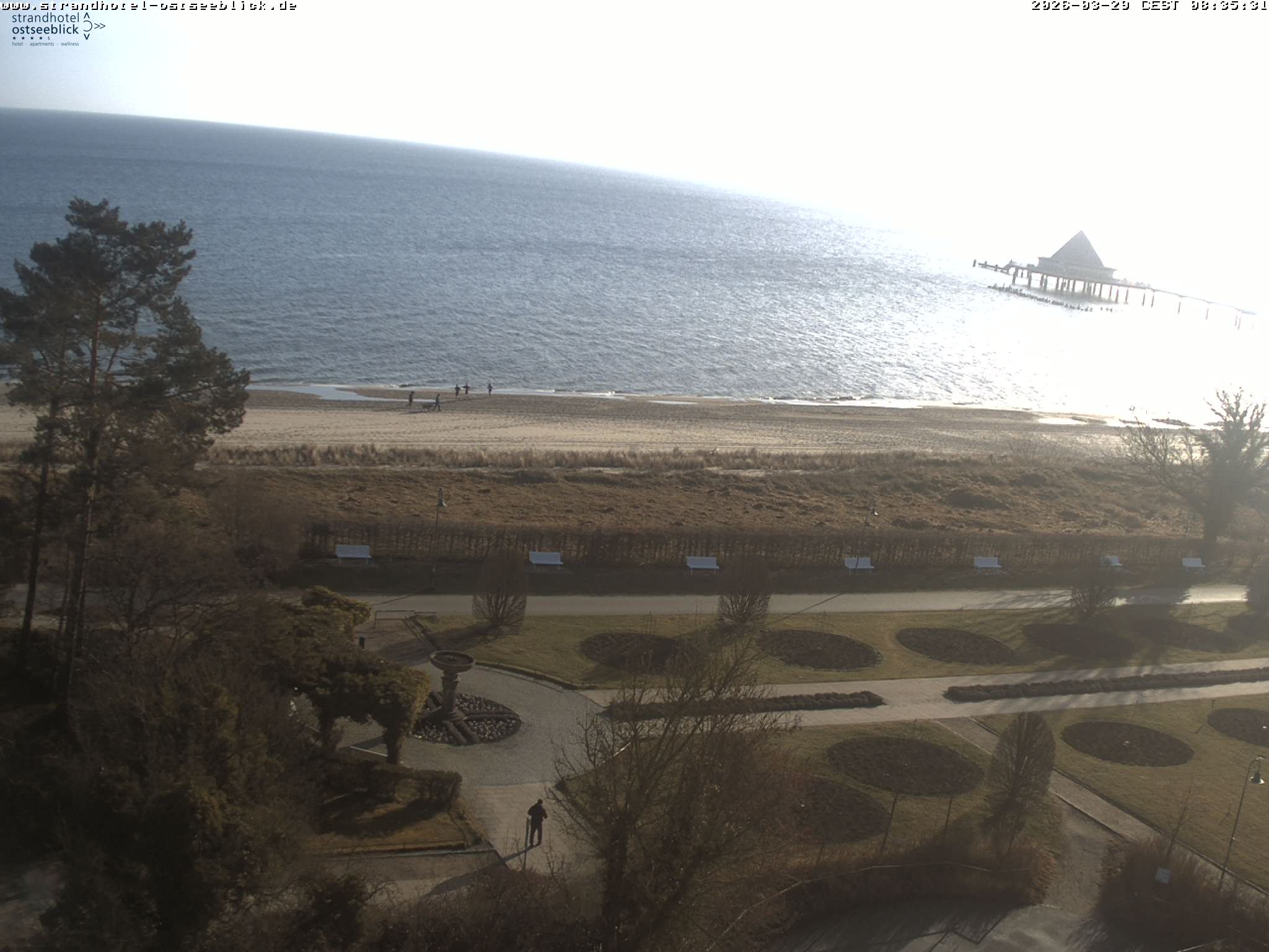 Archived image Webcam View at the Baltic Sea at Island Usedom