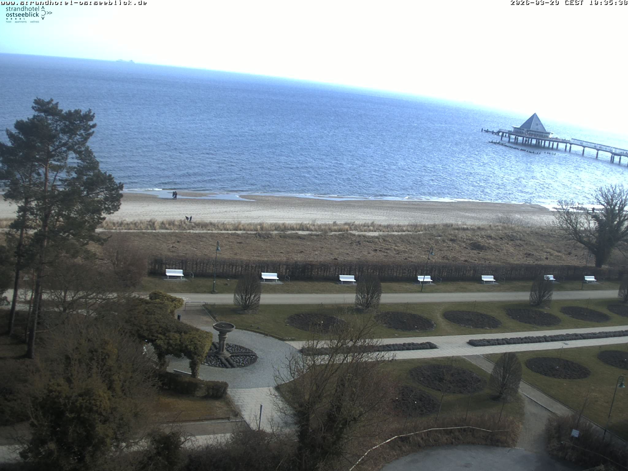 Archived image Webcam View at the Baltic Sea at Island Usedom