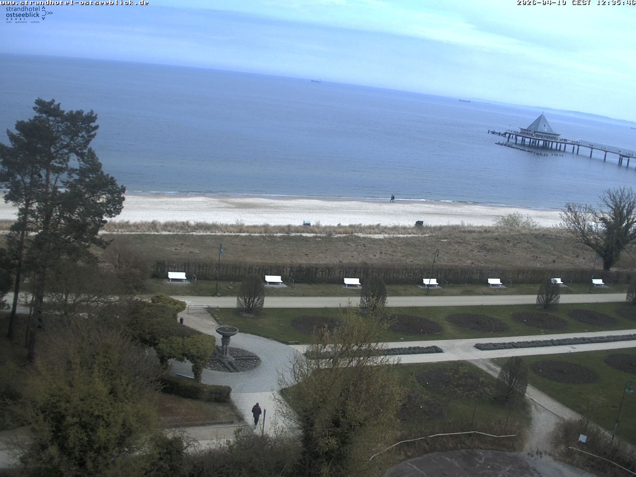 Archived image Webcam View at the Baltic Sea at Island Usedom