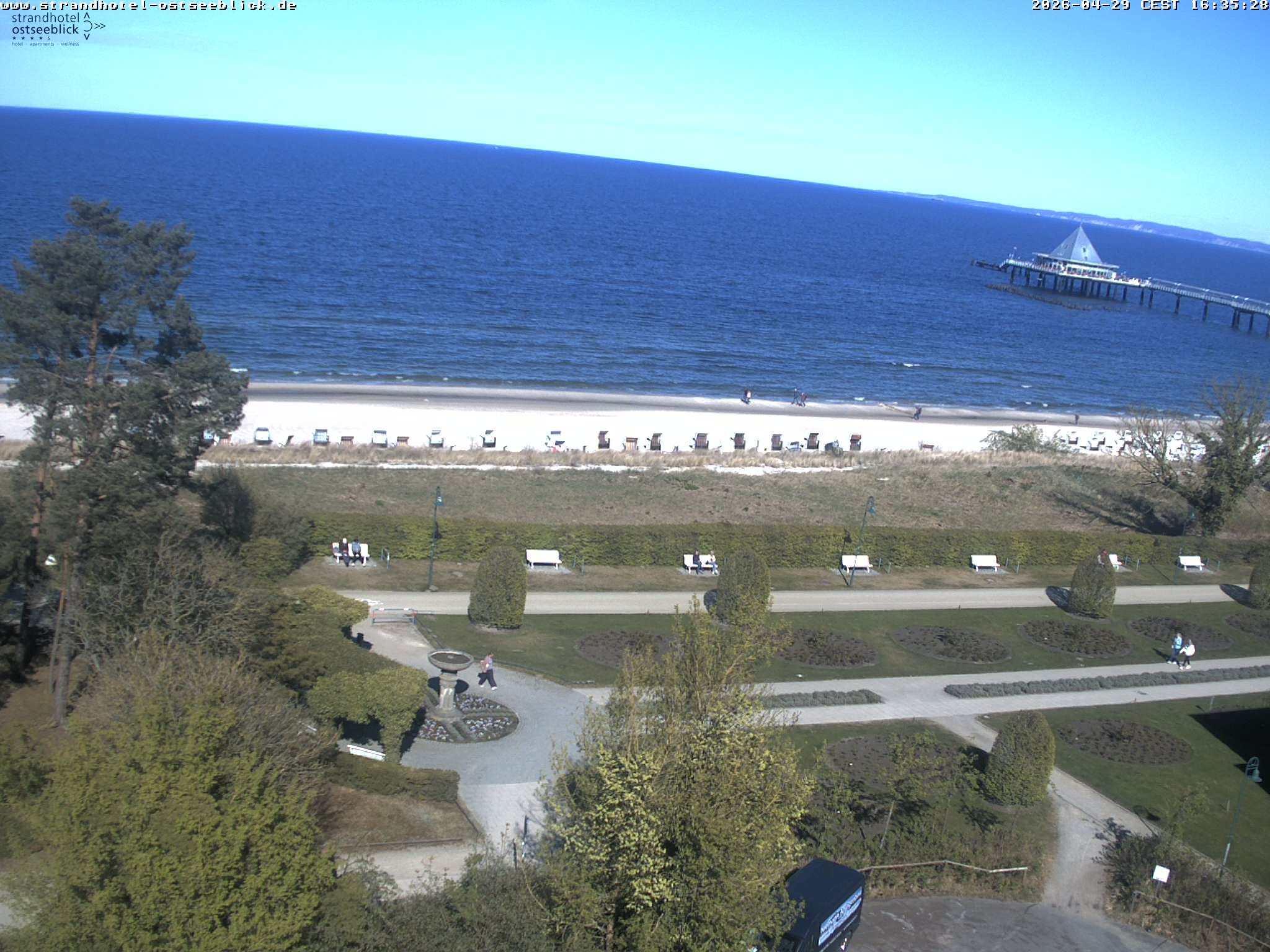 Archiv Foto Webcam Usedom: Ostseeblick Heringsdorf