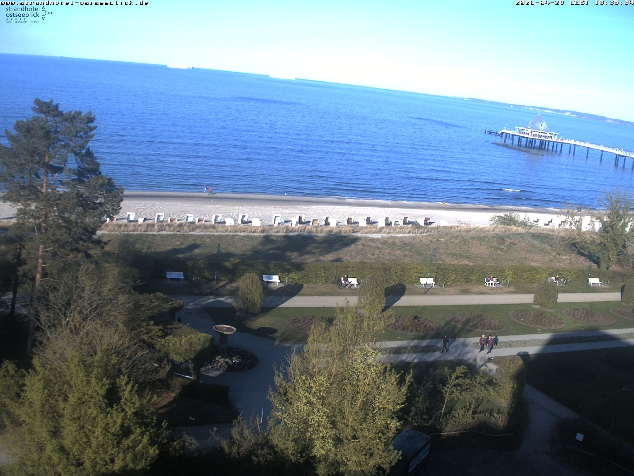 Archiv Foto Webcam Usedom: Ostseeblick Heringsdorf