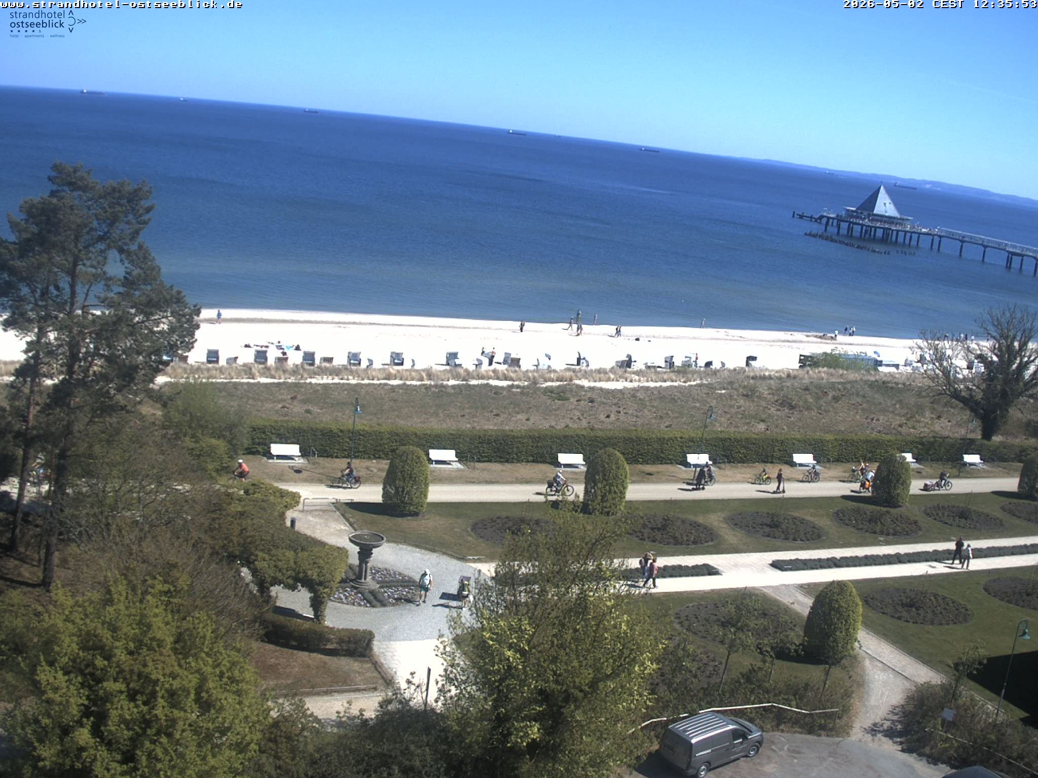 Archiv Foto Webcam Usedom: Ostseeblick Heringsdorf