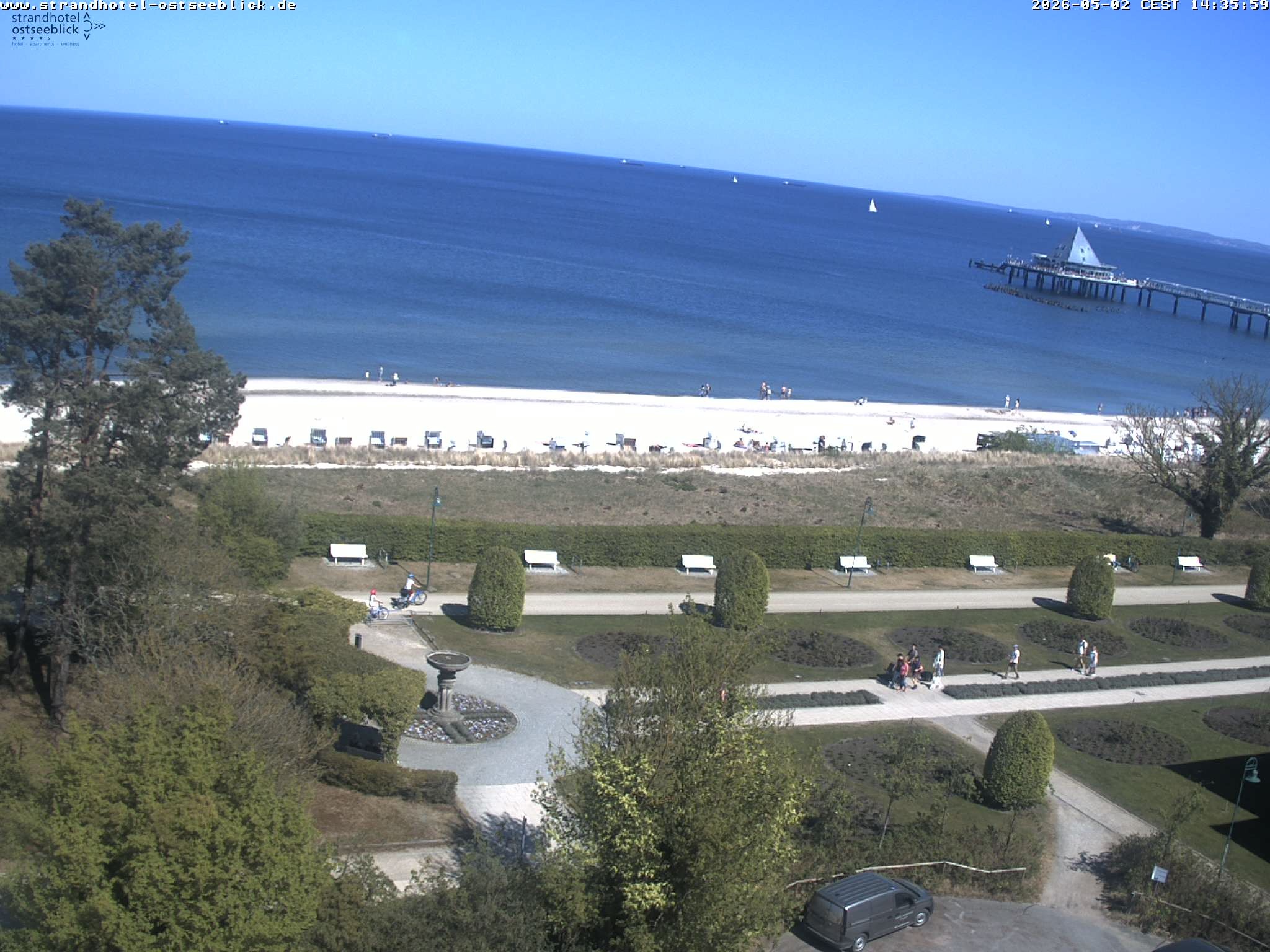 Archiv Foto Webcam Usedom: Ostseeblick Heringsdorf