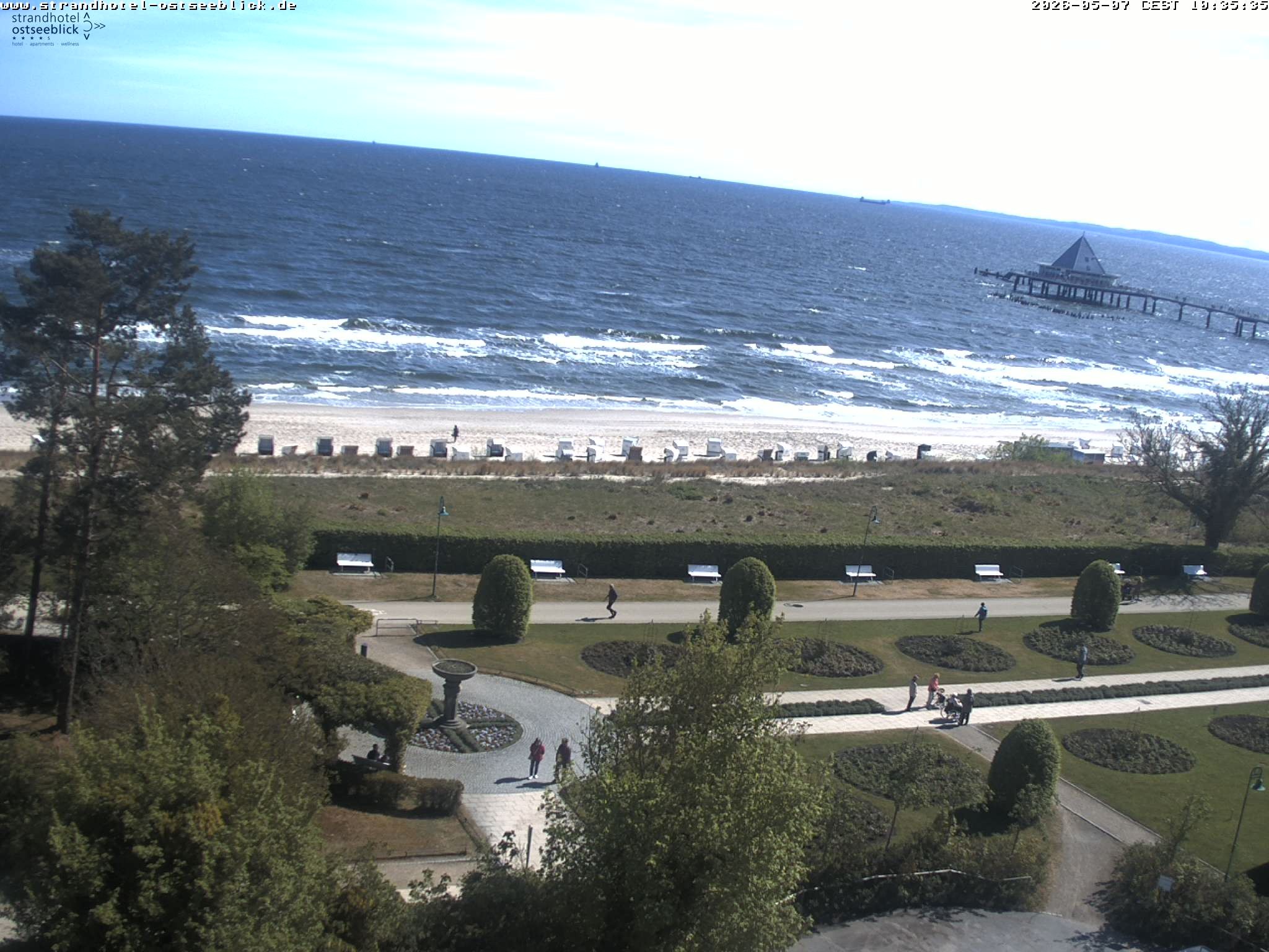 Archiv Foto Webcam Usedom: Ostseeblick Heringsdorf