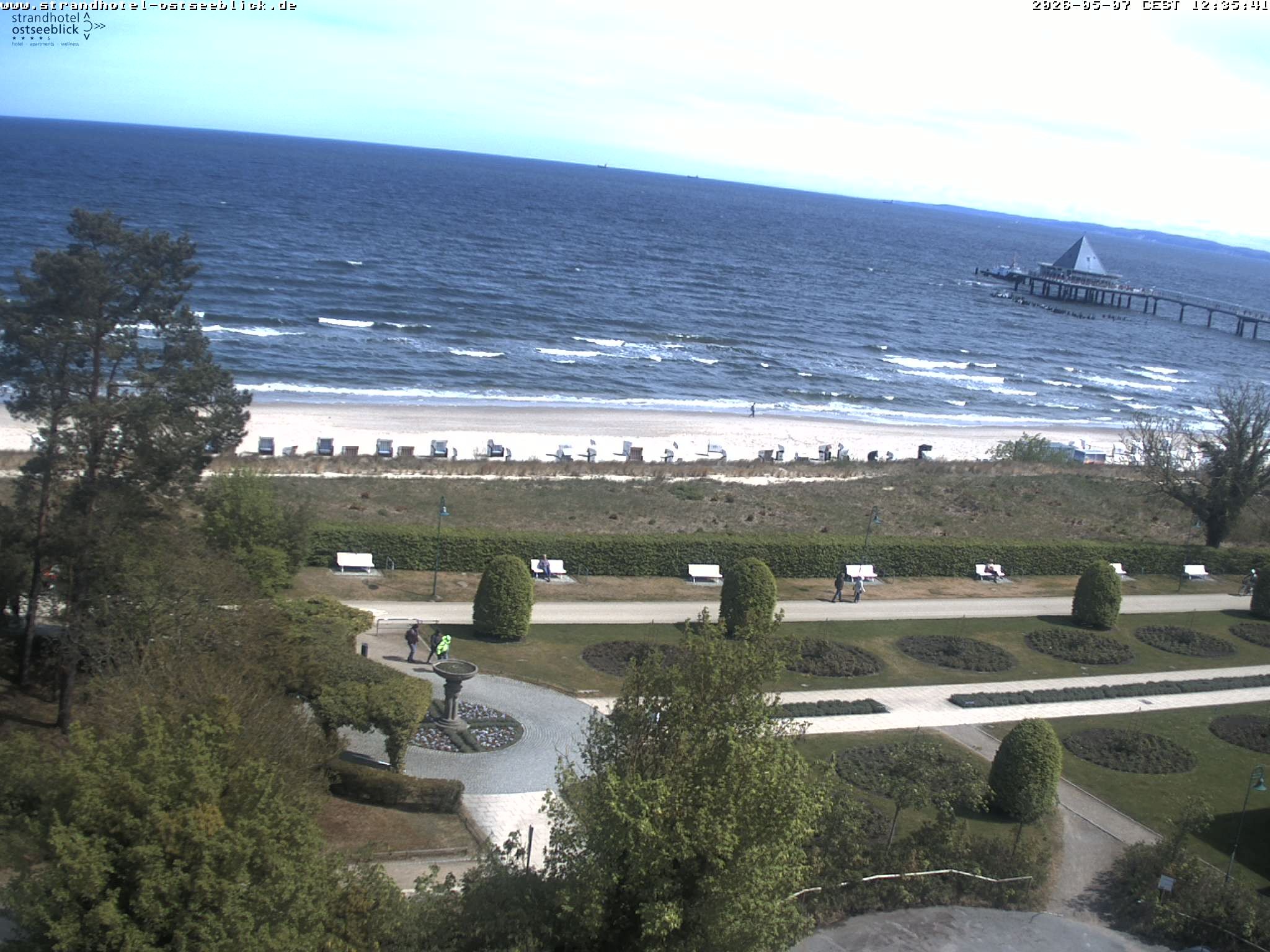 Archiv Foto Webcam Usedom: Ostseeblick Heringsdorf