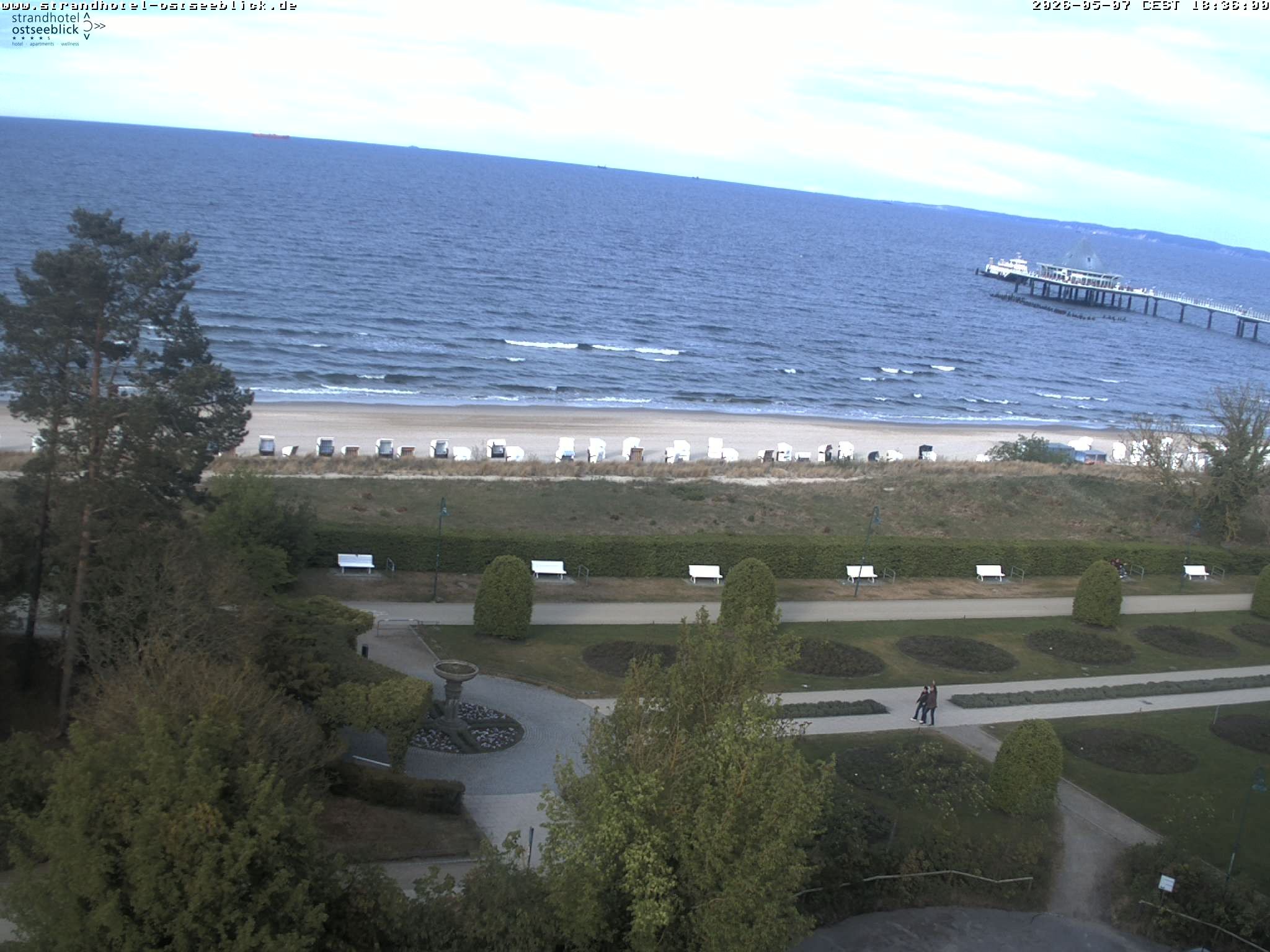 Archiv Foto Webcam Usedom: Ostseeblick Heringsdorf