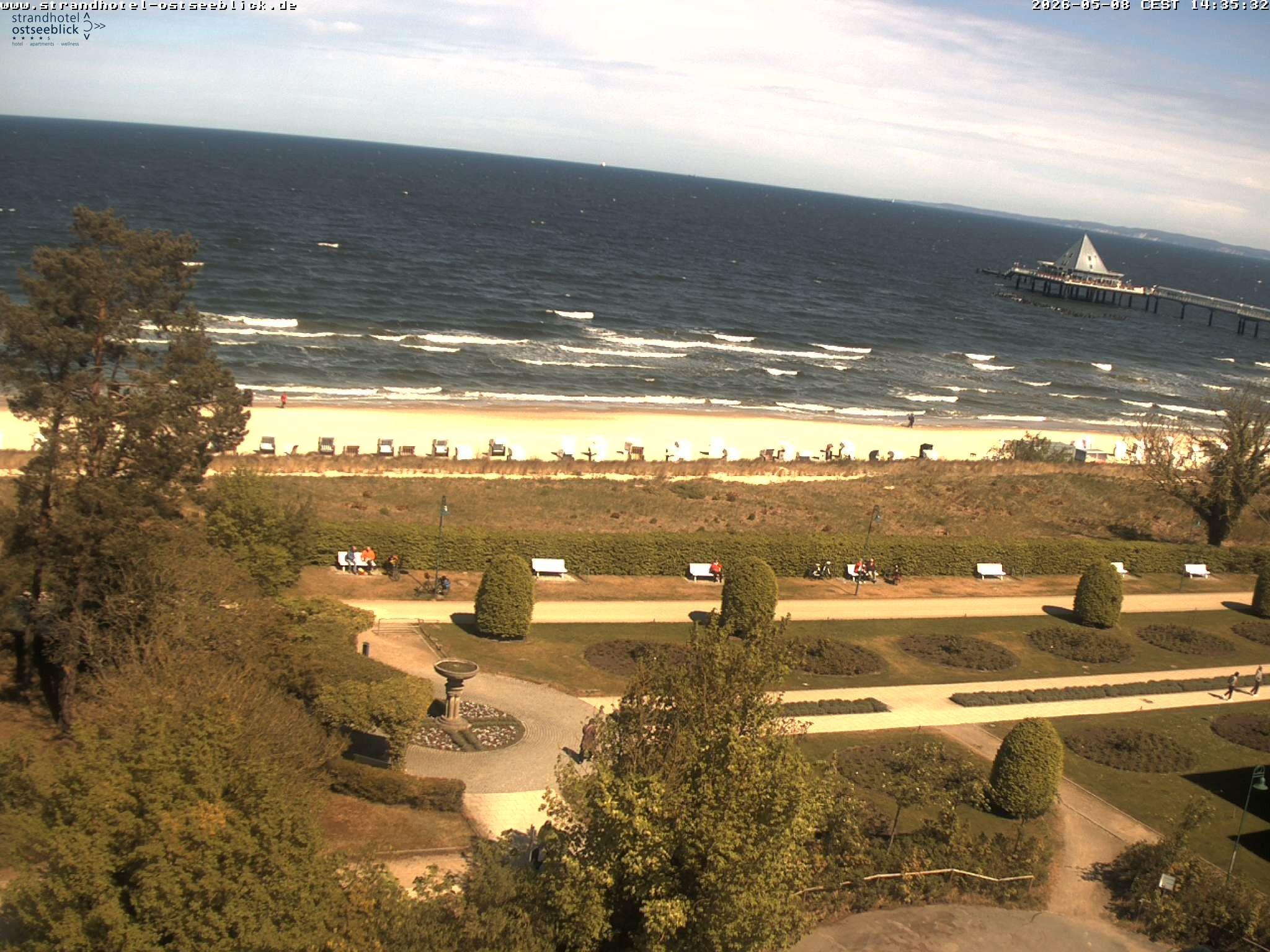 Archiv Foto Webcam Usedom: Ostseeblick Heringsdorf