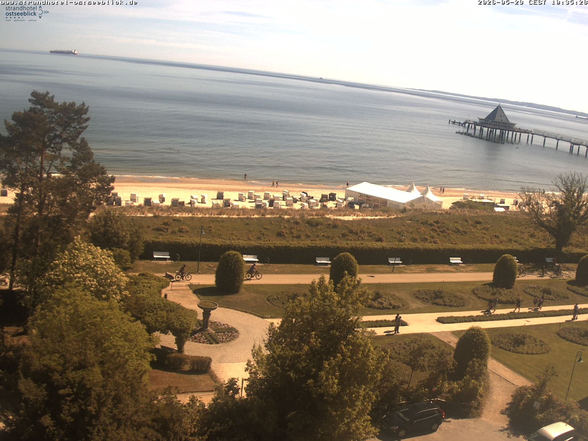 Archiv Foto Webcam Usedom: Ostseeblick Heringsdorf