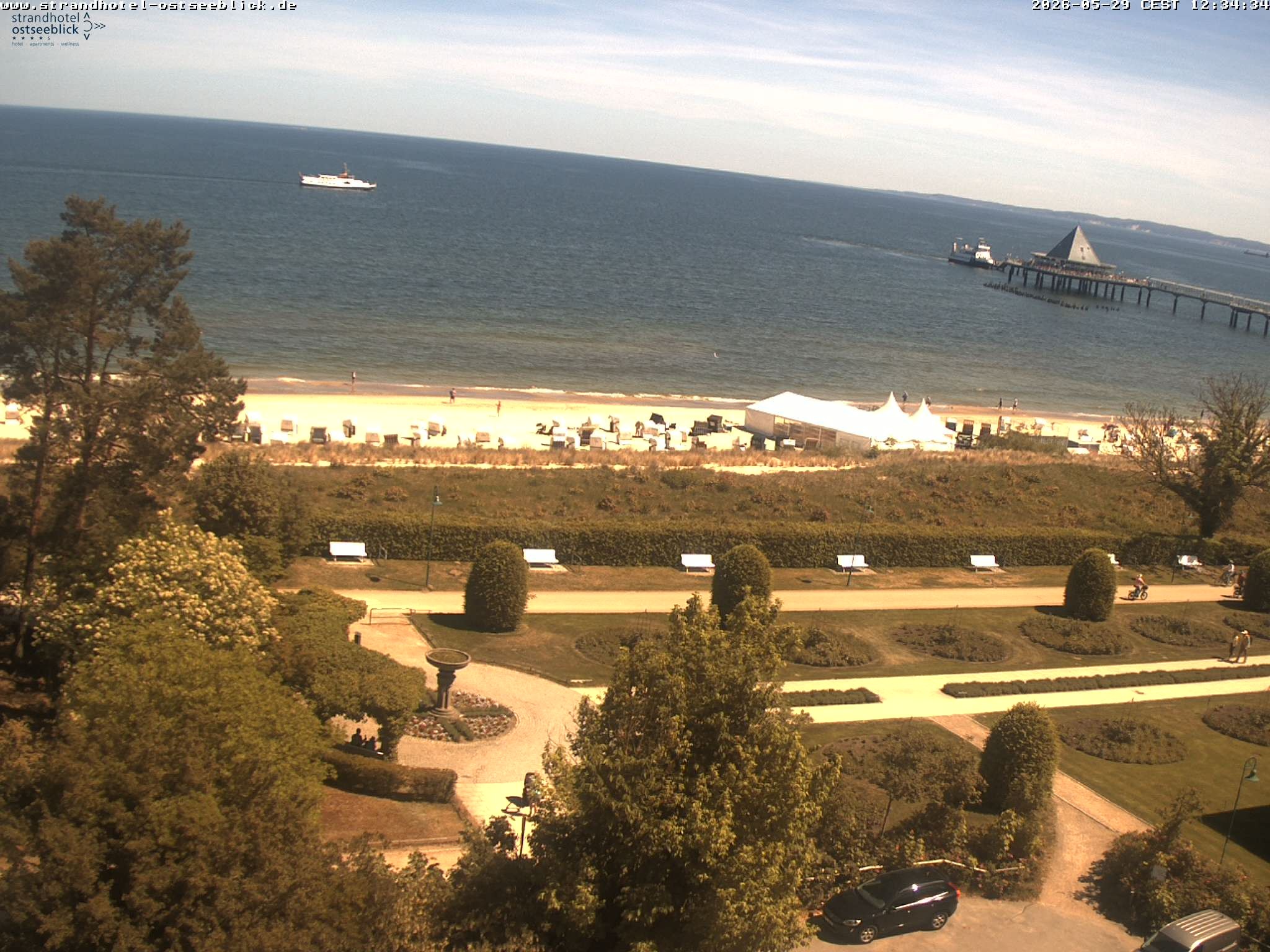 Archiv Foto Webcam Usedom: Ostseeblick Heringsdorf