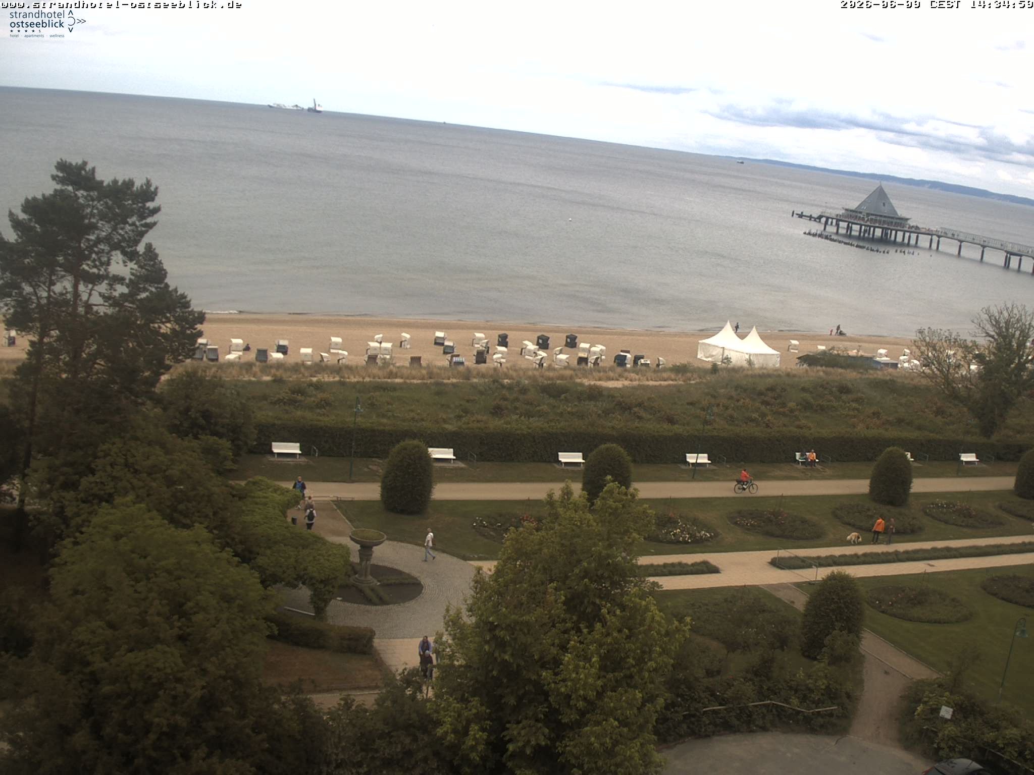 Archiv Foto Webcam Usedom: Ostseeblick Heringsdorf