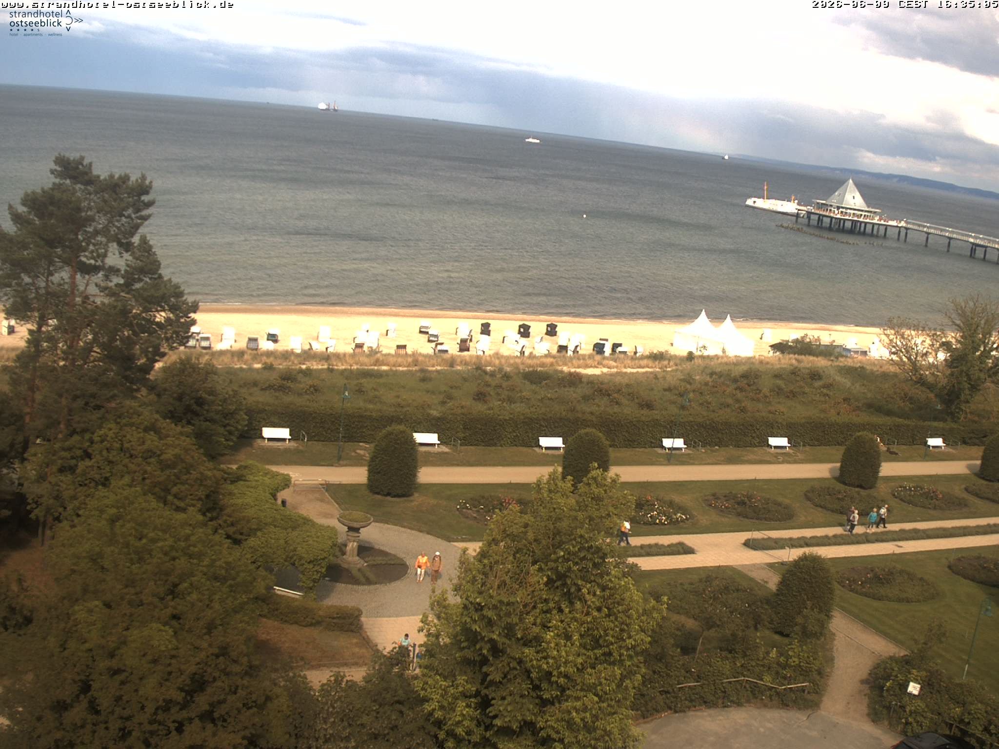 Archiv Foto Webcam Usedom: Ostseeblick Heringsdorf