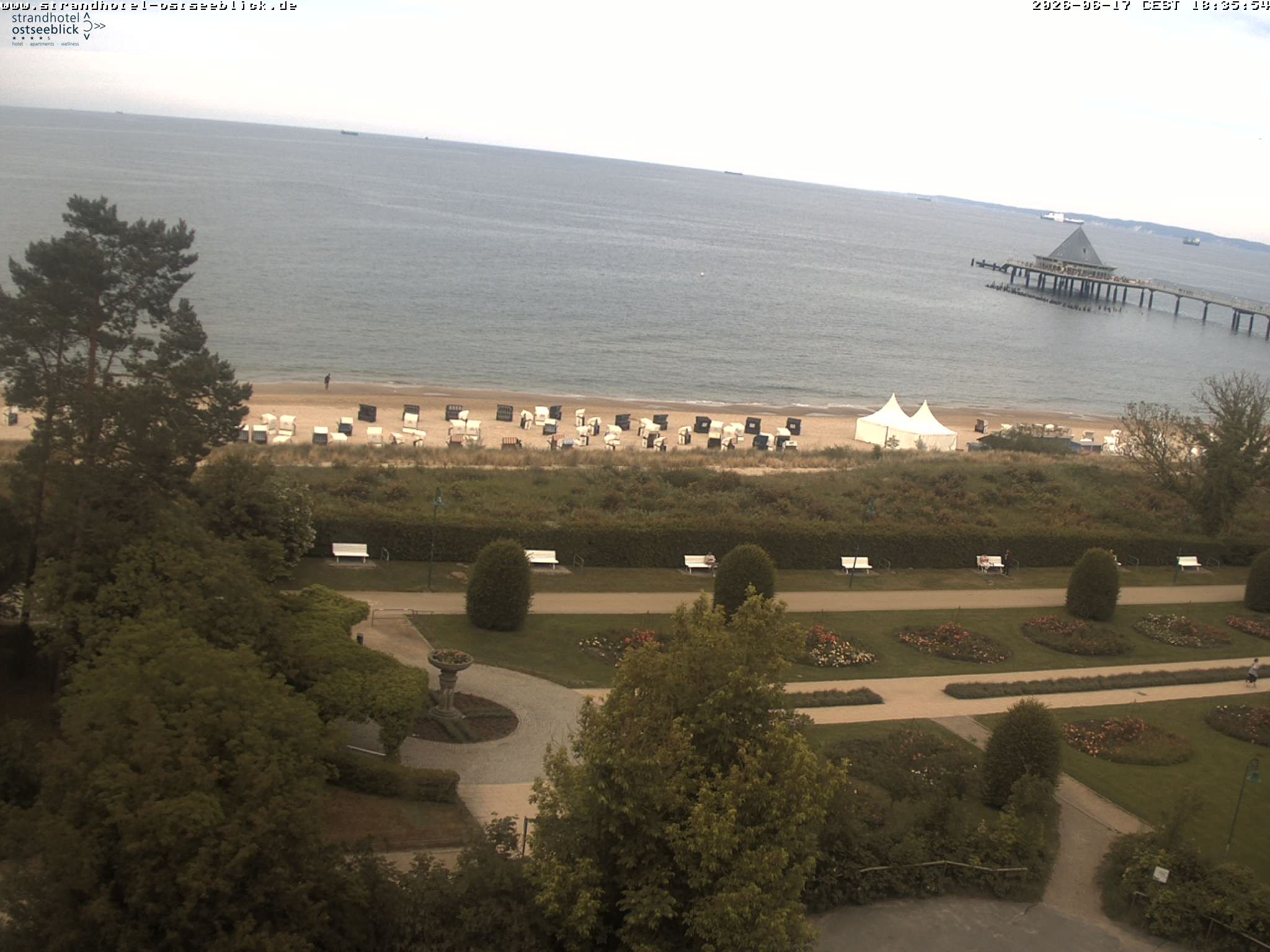 Archiv Foto Webcam Usedom: Ostseeblick Heringsdorf