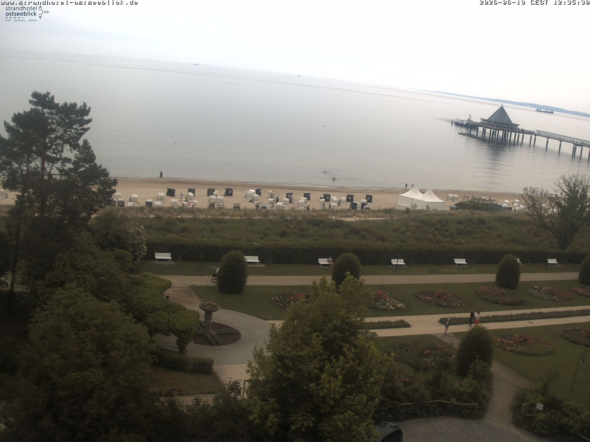 Archiv Foto Webcam Usedom: Ostseeblick Heringsdorf