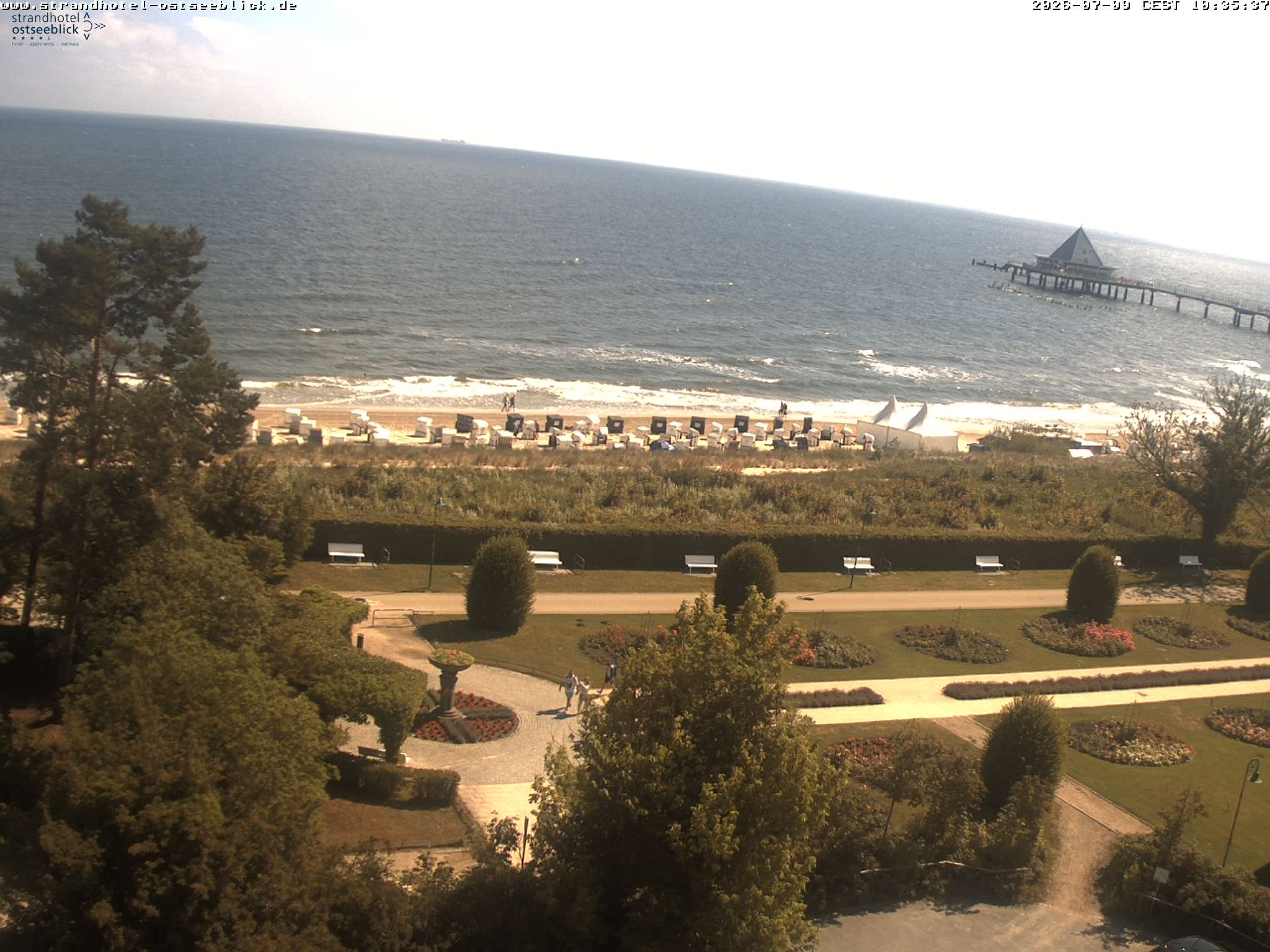 Archiv Foto Webcam Usedom: Ostseeblick Heringsdorf