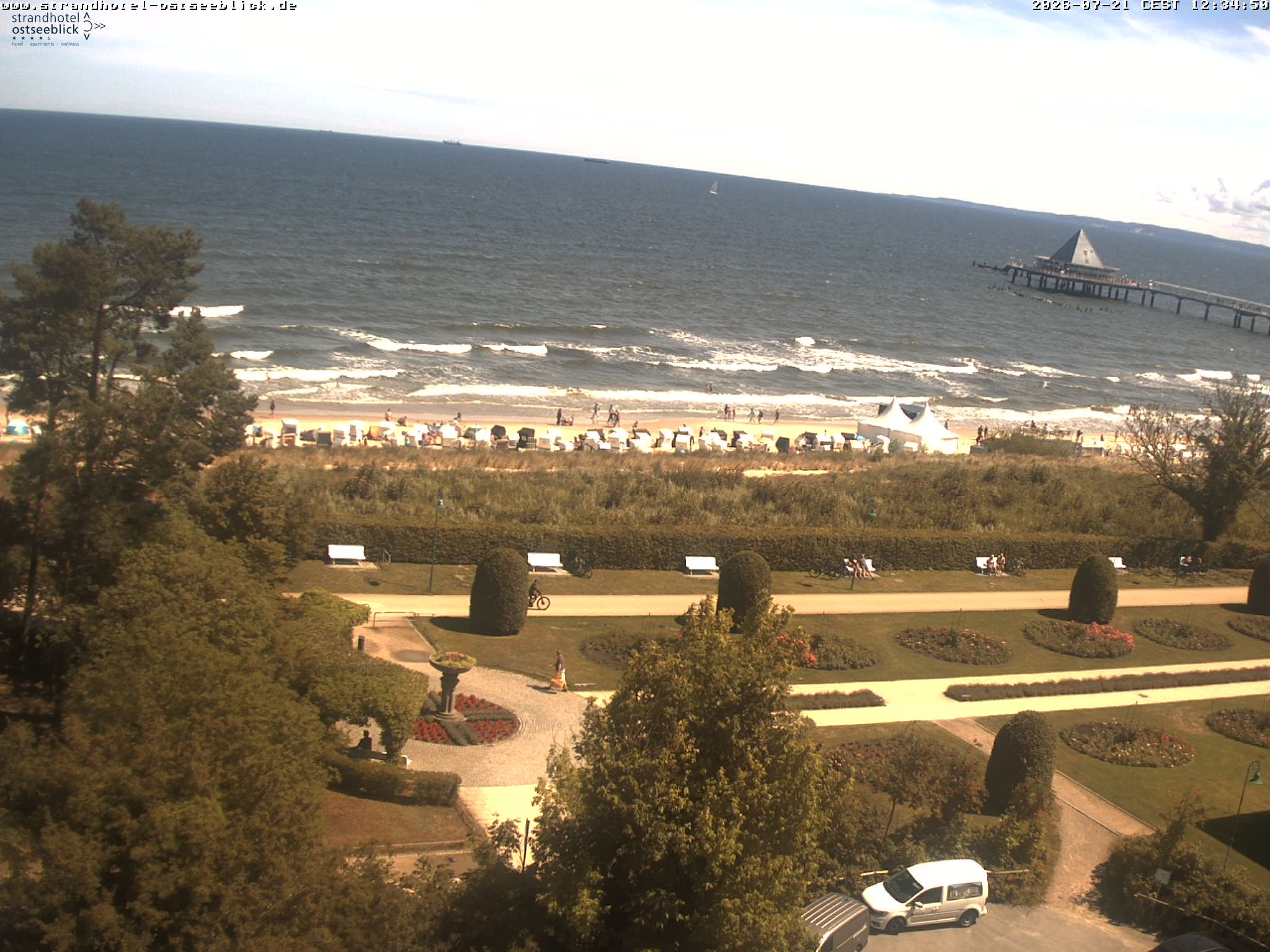 Archiv Foto Webcam Usedom: Ostseeblick Heringsdorf